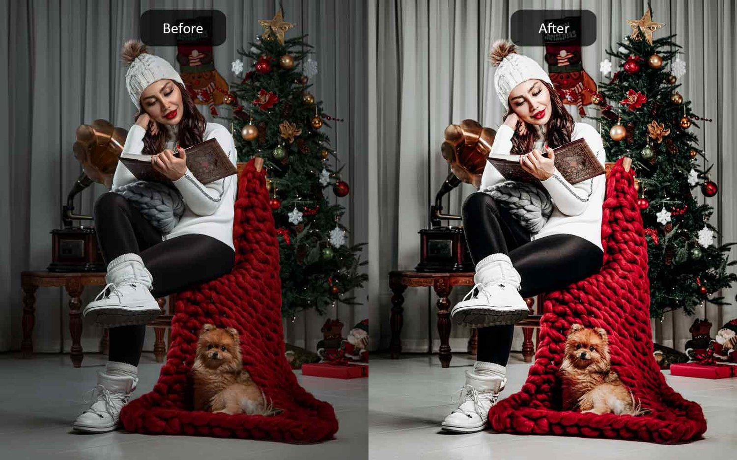 Holiday Season - Lightroom Presets - Before-After