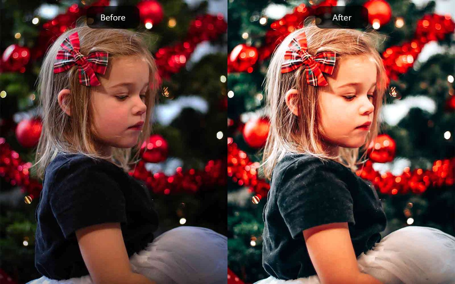 Christmas Time - Lightroom Presets - Before-After
