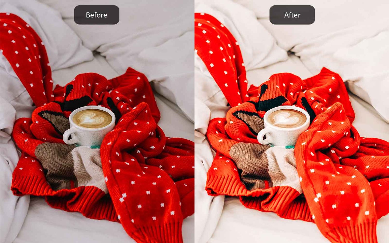 Christmas Time - Lightroom Presets - Before-After