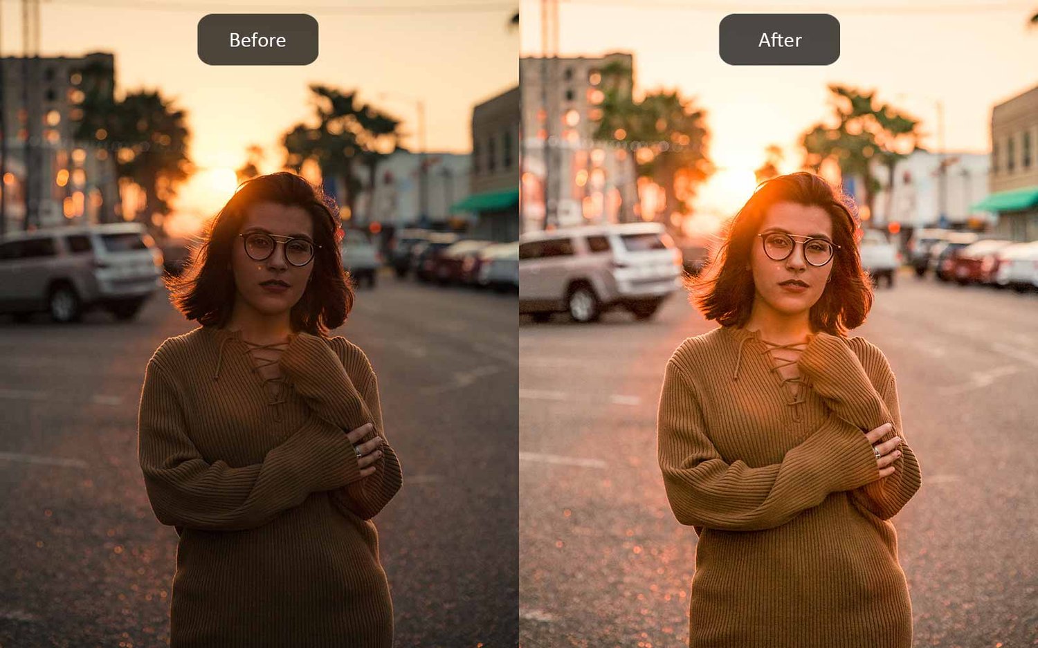 Golden Hour - Lightroom Presets - Before-After