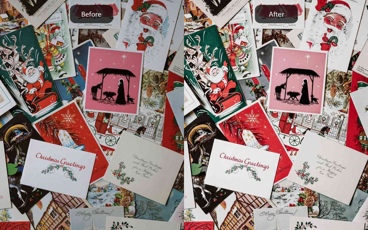 Holiday Season - Lightroom Presets - Before-After