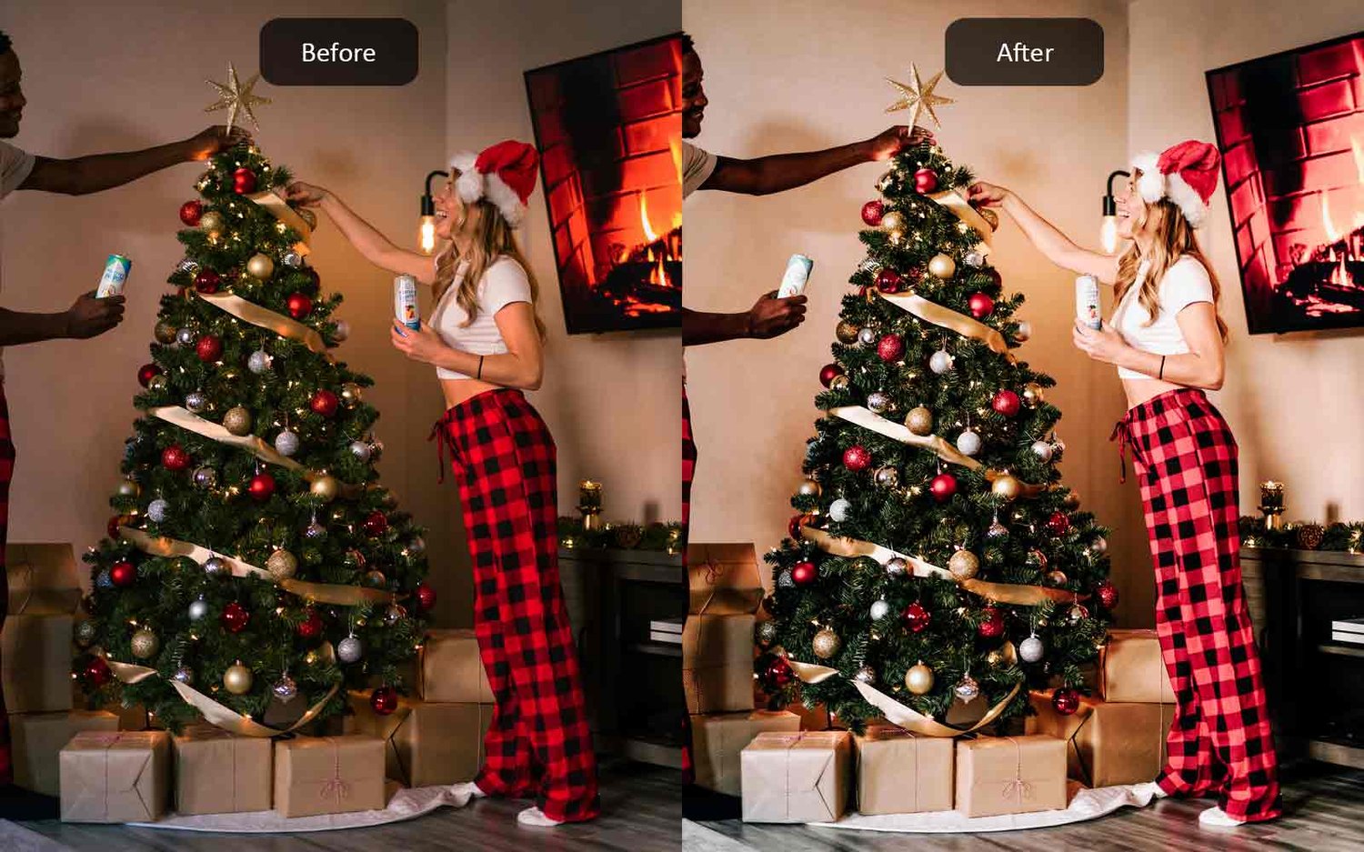 Holiday Season - Lightroom Presets - Before-After