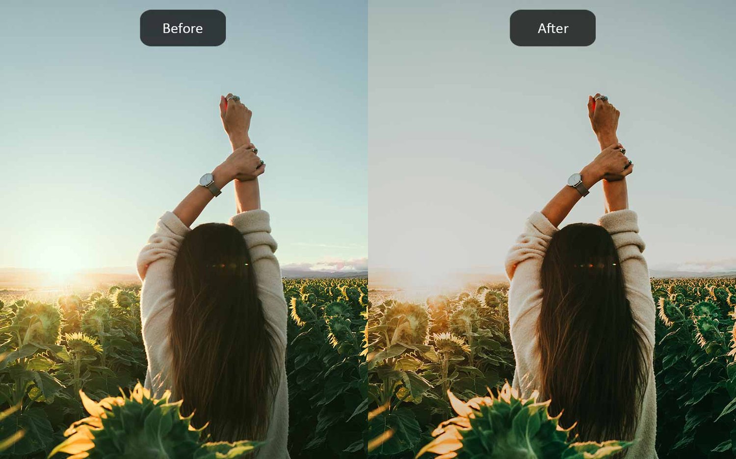 Moody - Lightroom Presets - Before-After