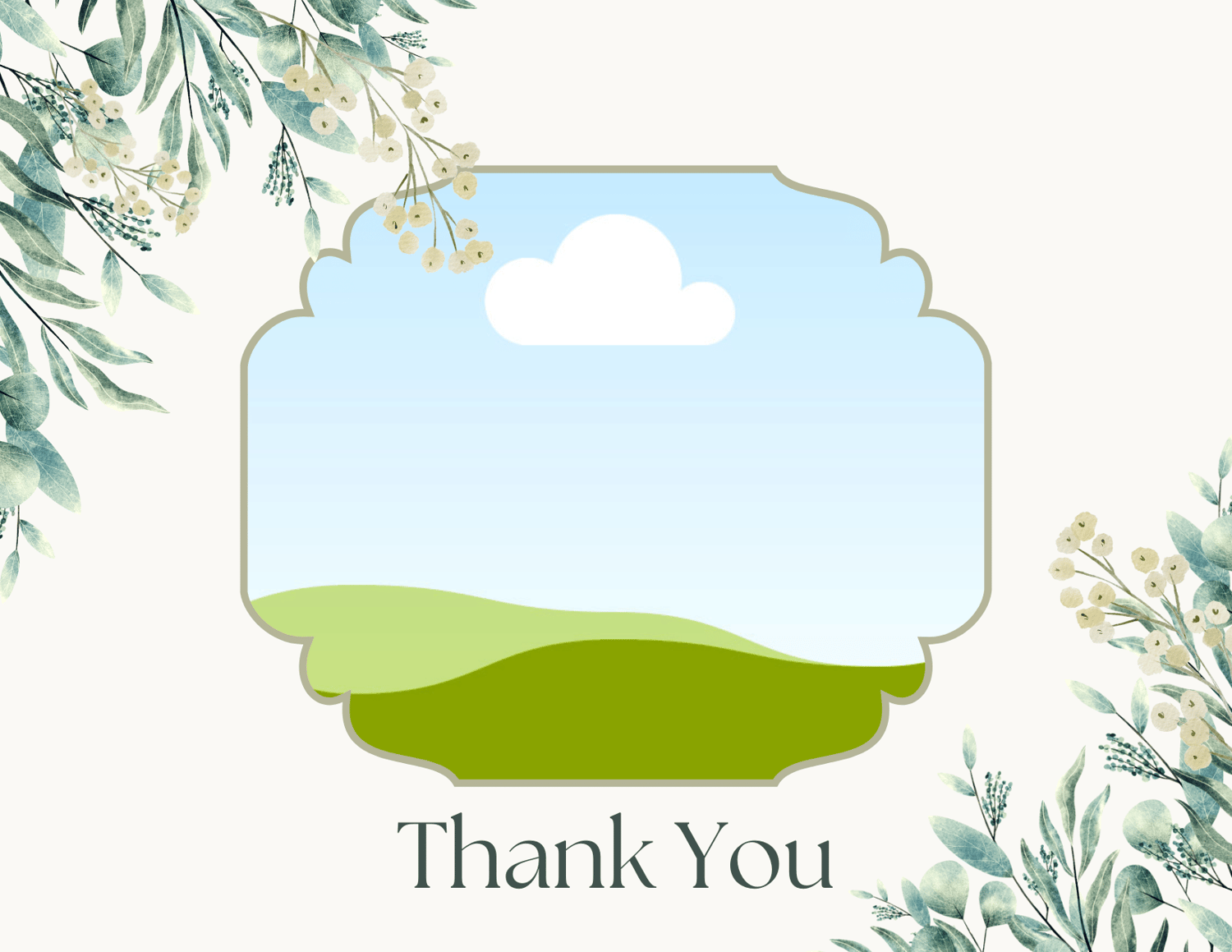 Fresh Elegance Postcard | Customizable Canva Template | Digital Download. Front design