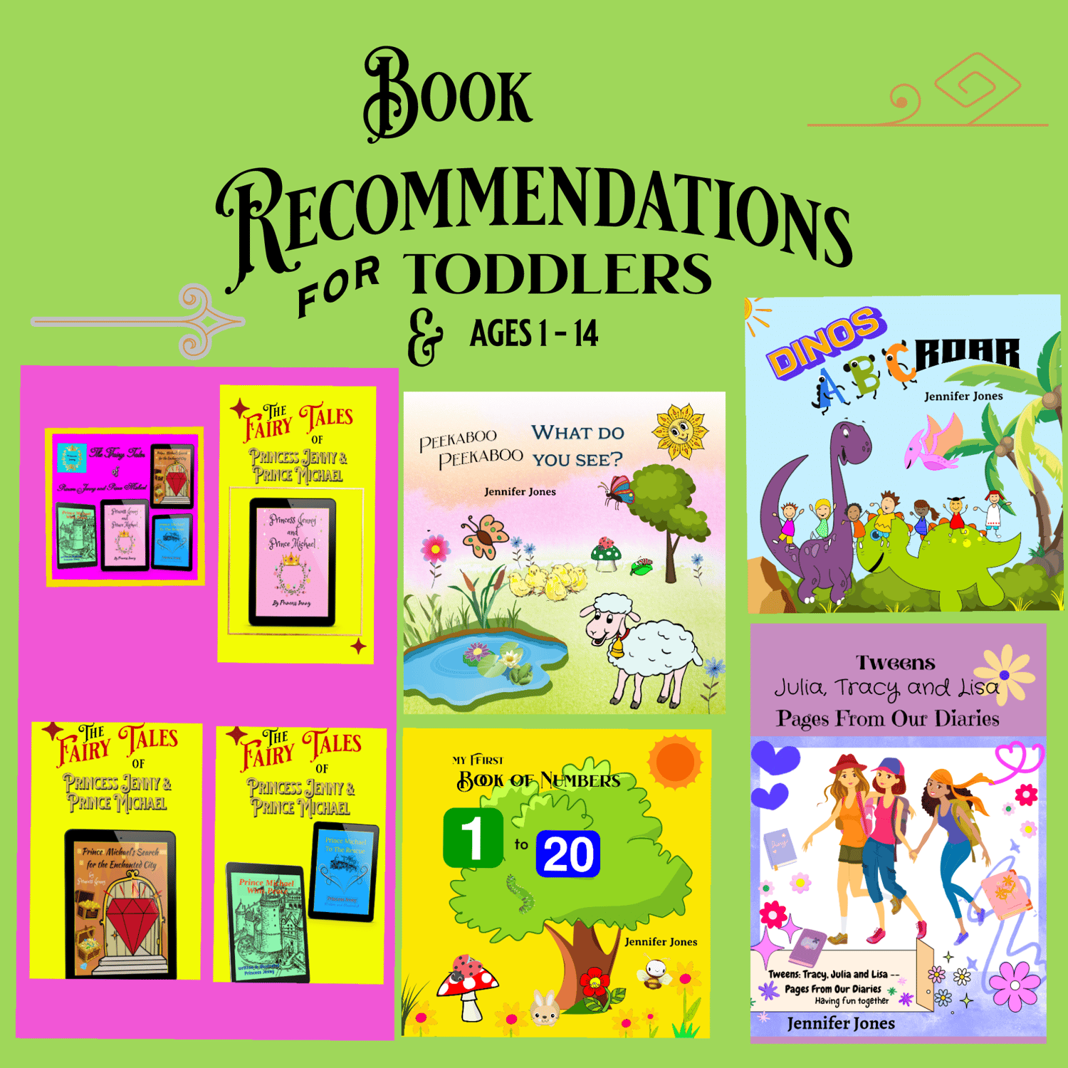 Light green background with stylish text, 