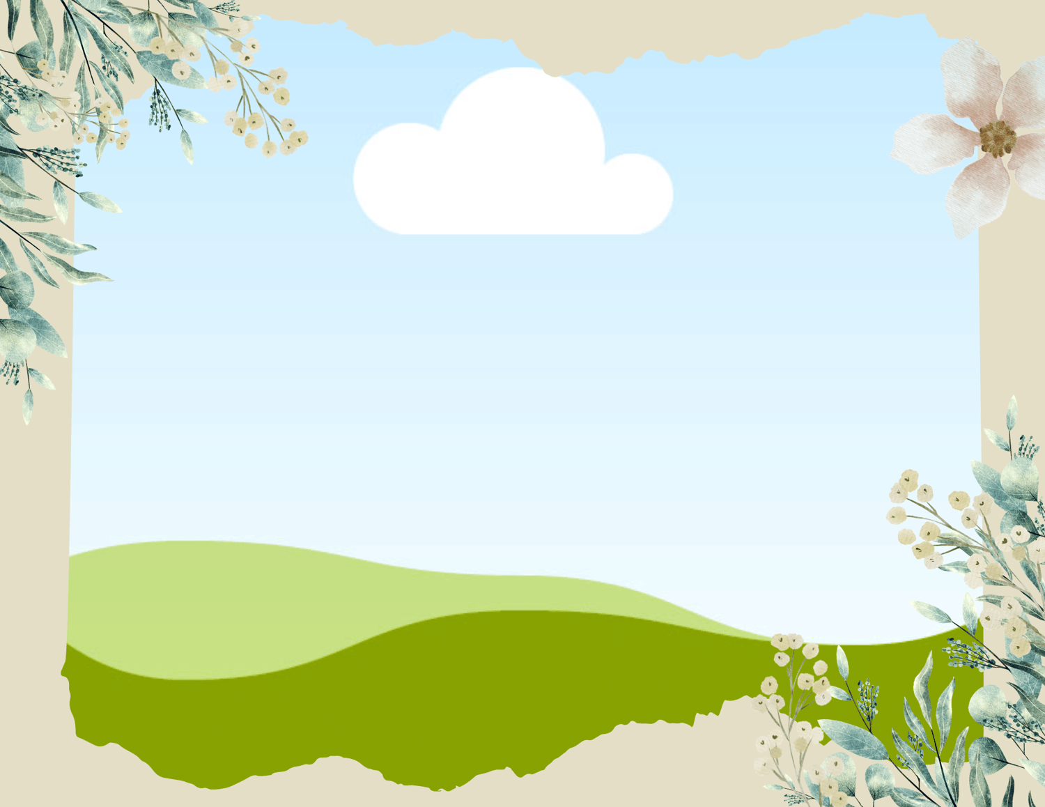 Fresh Elegance Photo Book Landscape | Customizable Canva Template | Digital. Inside page design