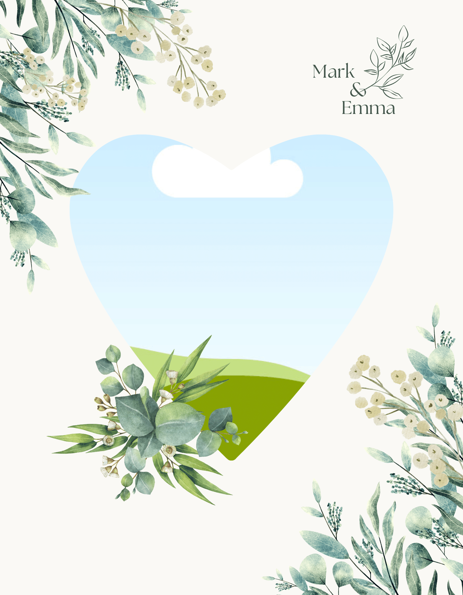 Fresh Elegance Photo Book Portrait | Customizable Canva Template | Digital. Front Cover design