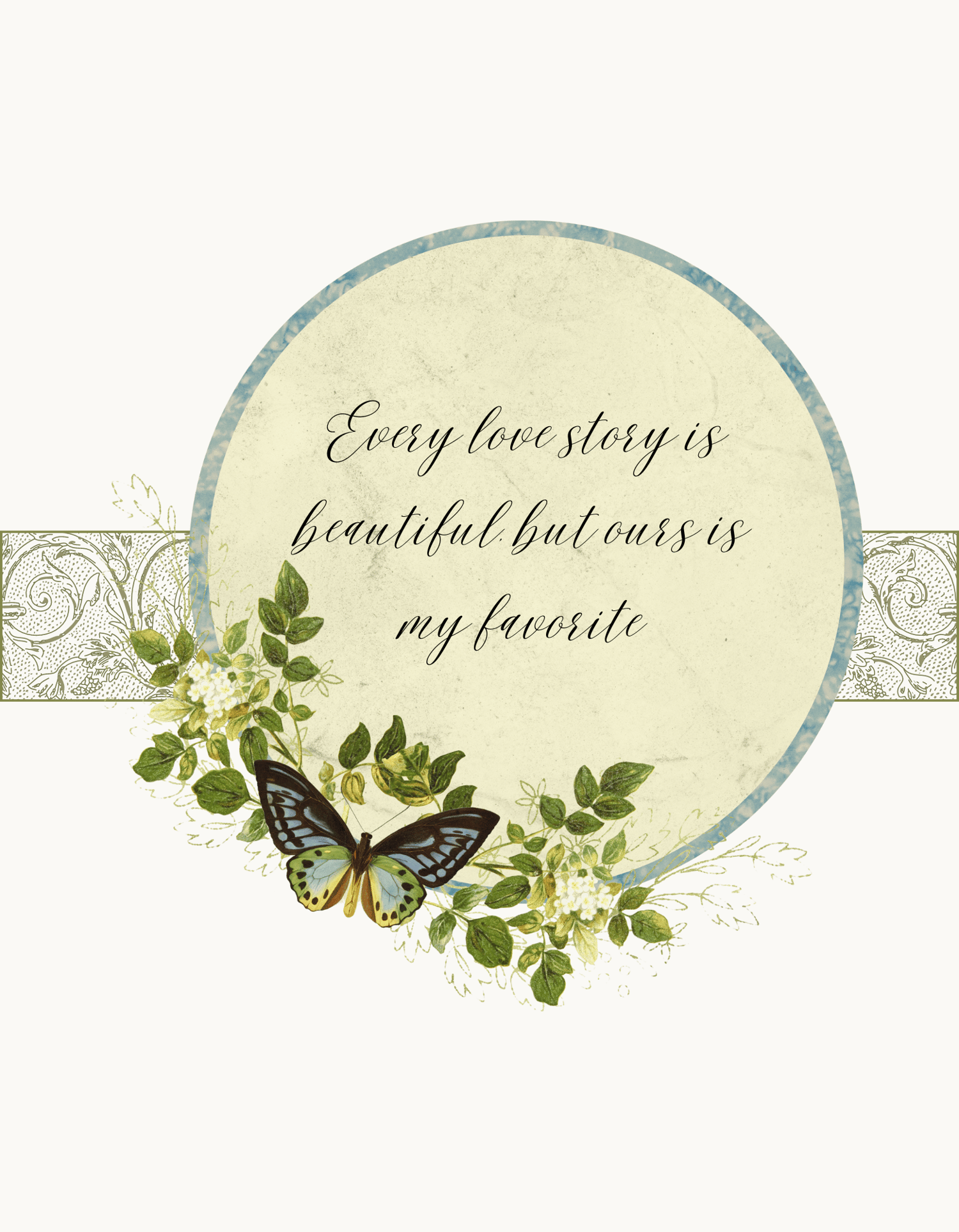 Fresh Elegance Photo Book Portrait | Customizable Canva Template | Digital. Inside page