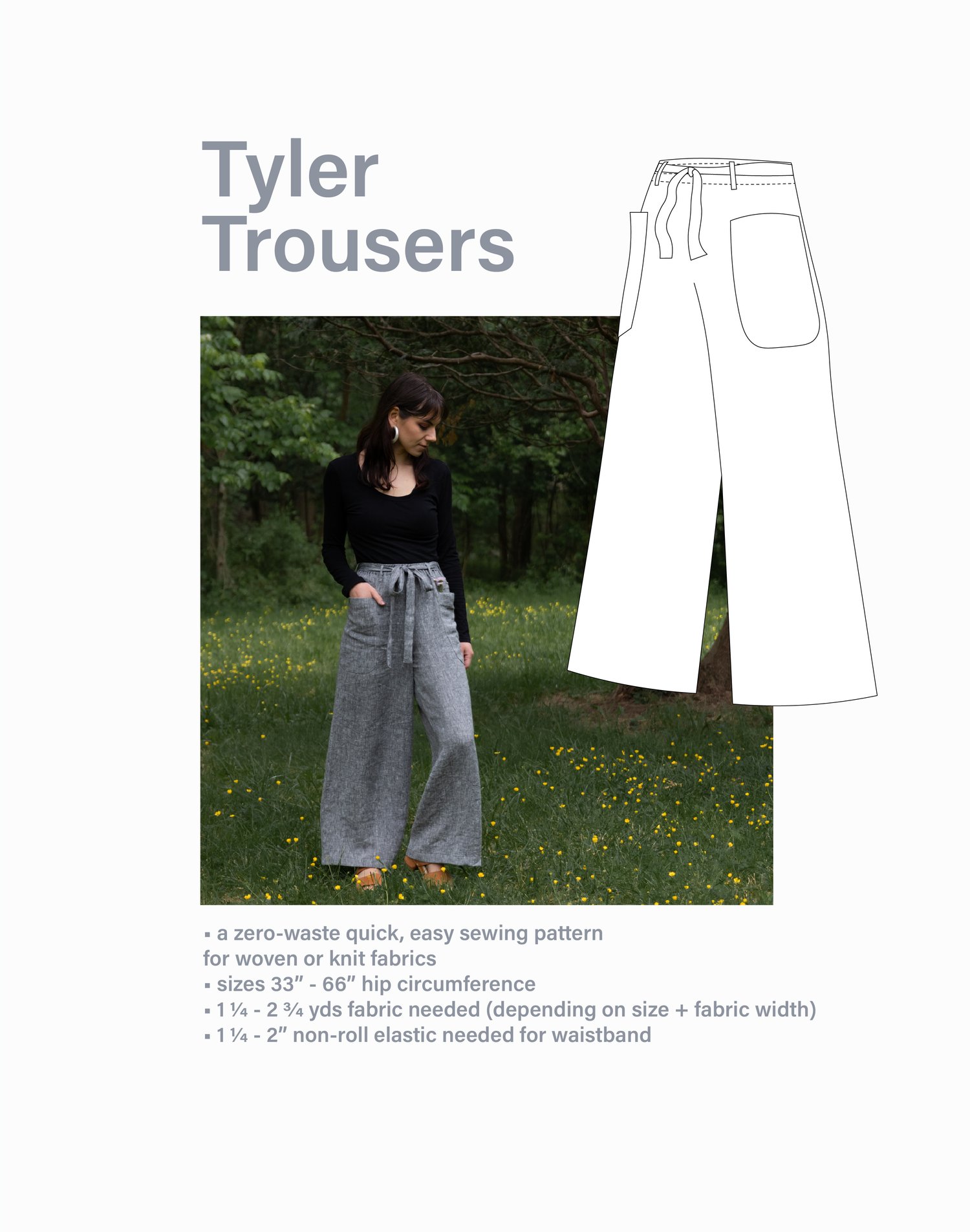 Tyler Trousers Sewing Pattern