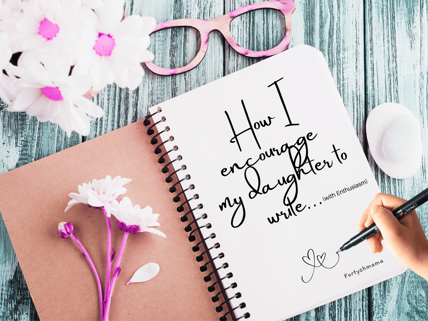 How I Encourage my daughter to write in a book journal