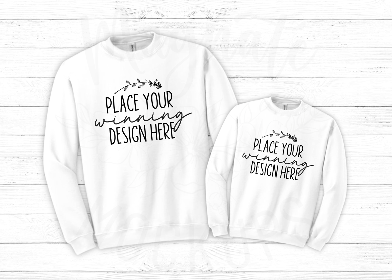 adult child sweatshirt mockup mommy me sweater flat lay mockups white Gildan 18000 pair mock up minimalist sweatshirt mockups jpg download