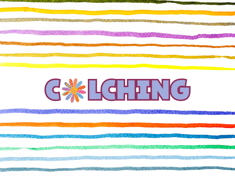 Colcha multicolor, patchwork