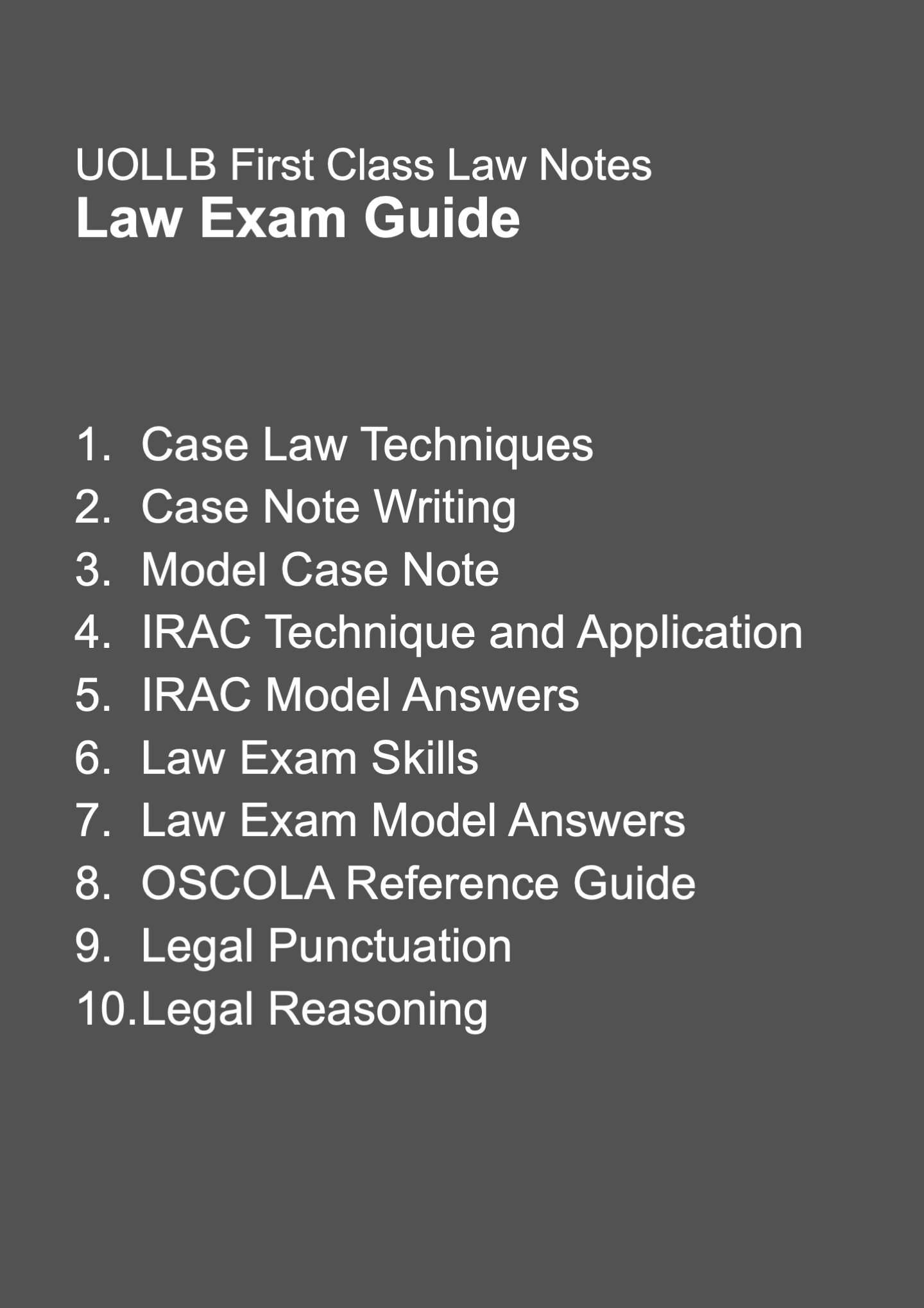 Law Exam Skills