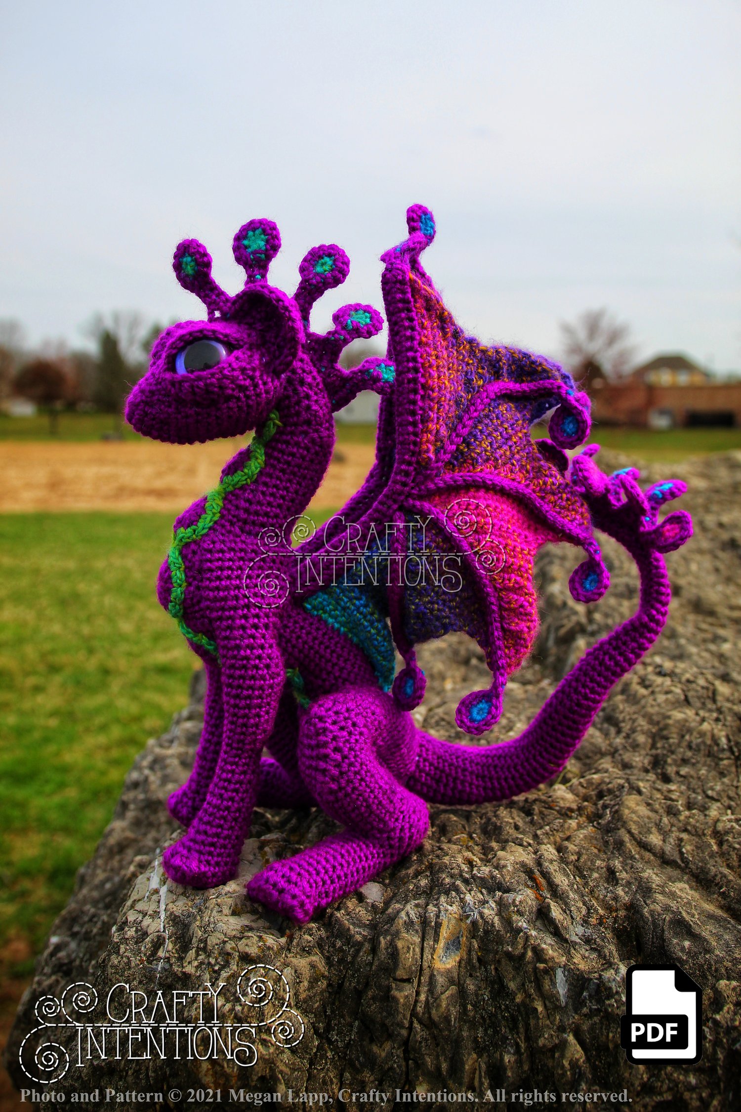 Fairy Cat Dragon Pattern