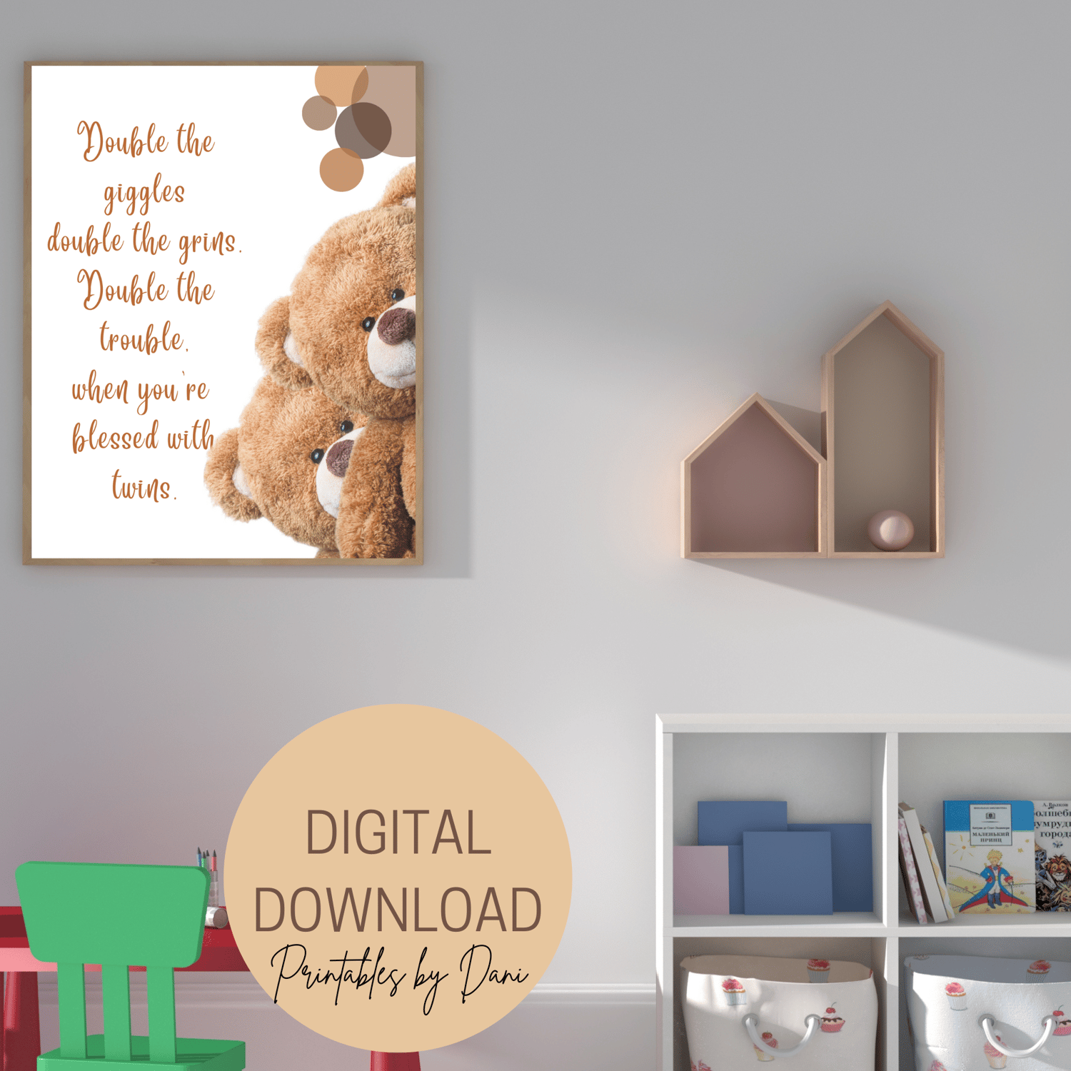 Set of 3 Teddy Bear Print,bear Nursery Decor,baby Girl Print,new Baby  Printable,pink Nursery Poster,balloon Nursery Wall Decor,nursery Print 