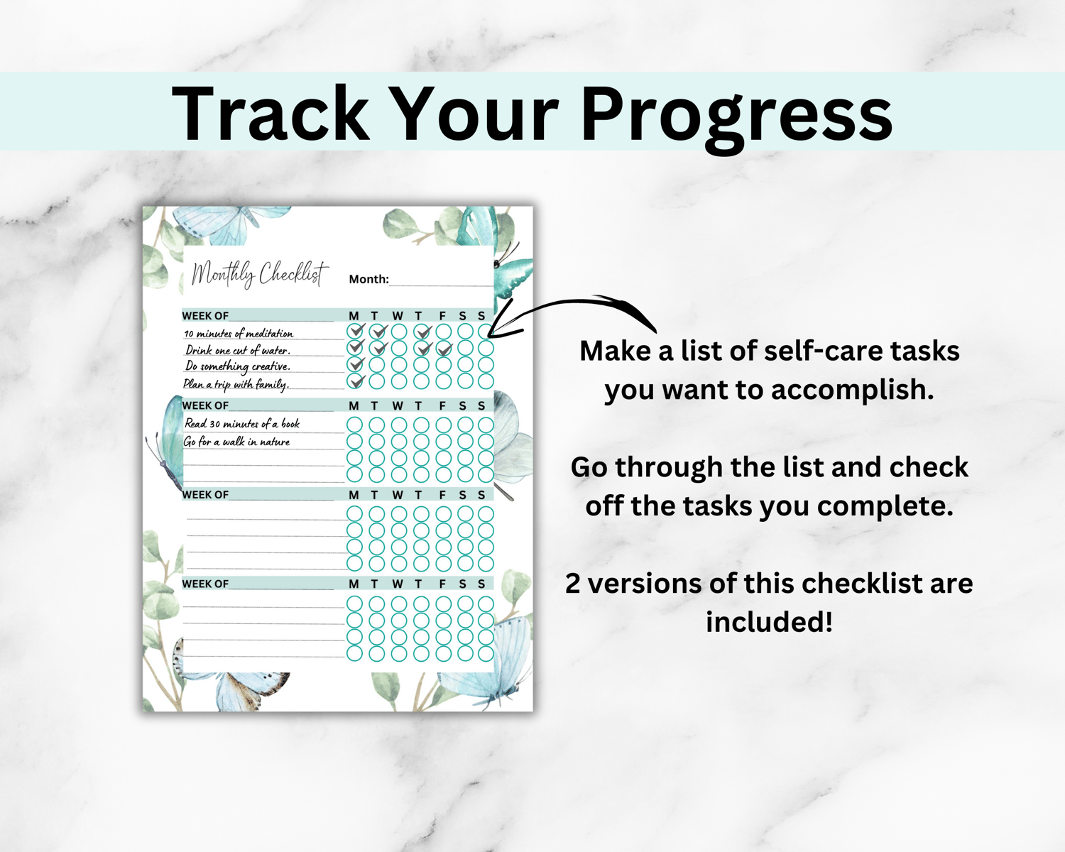 Demonstration on completing the self-care sheet