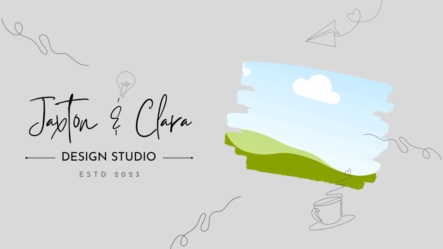 Customizable Elegant hand-drawn script Facebook Cover Template for Canva - Small Business Branding