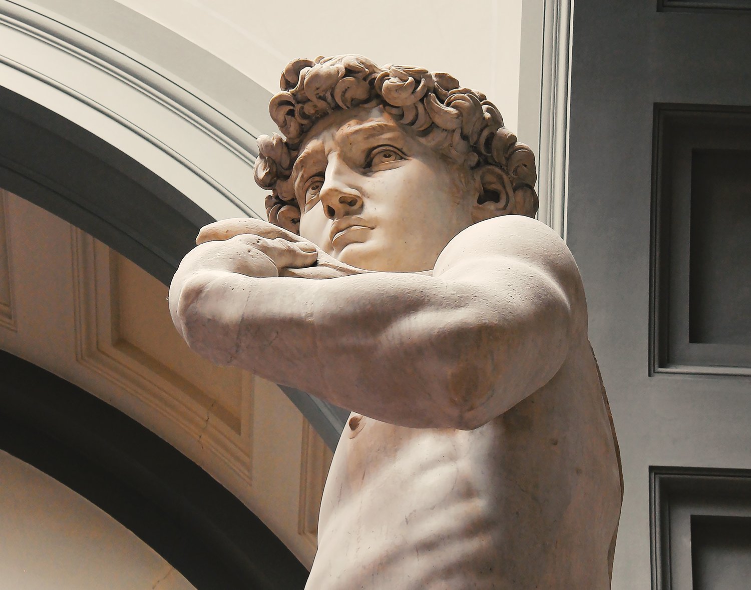 David masterpiece by Michelangelo.