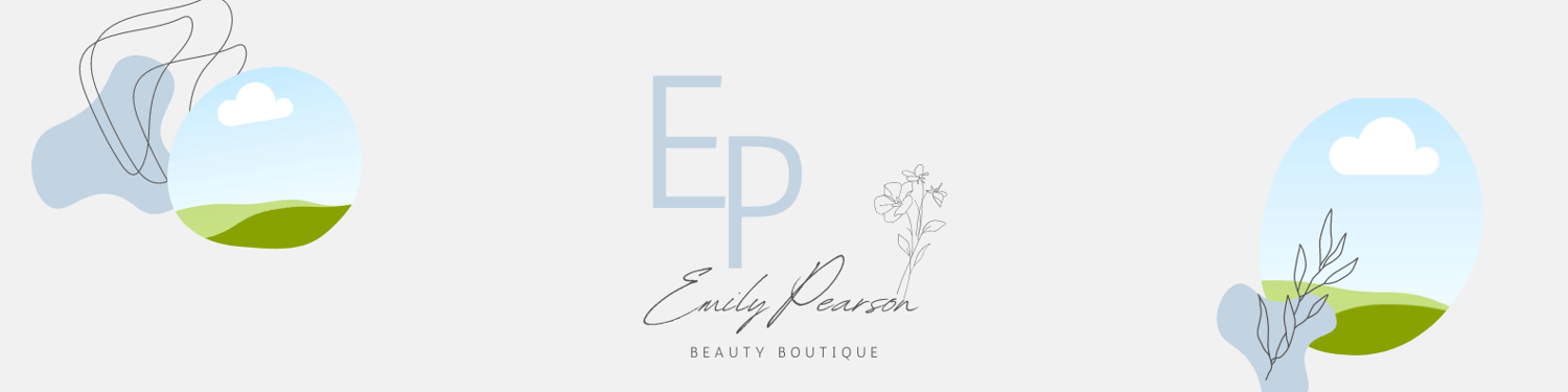 Customizable Modern initials with floral accents LinkedIn Background Template for Canva - Small Business Branding, pale gray