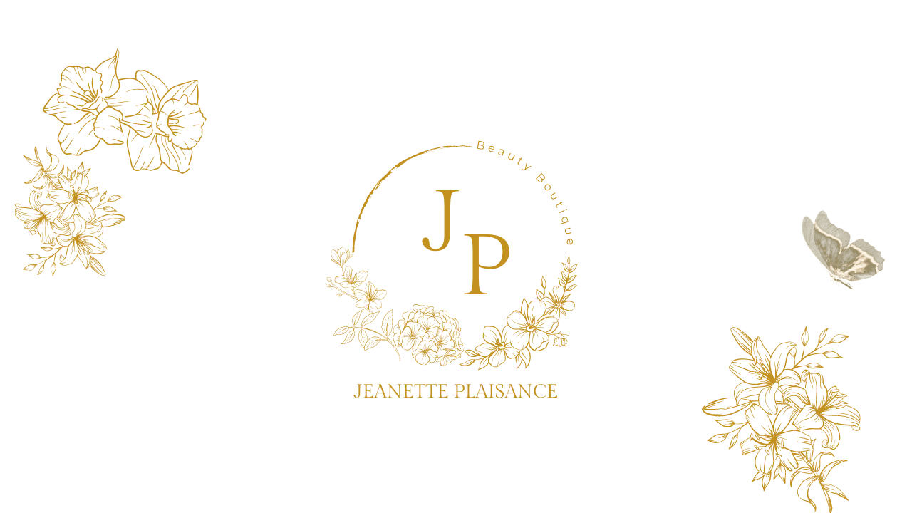 Customizable Classic initials in a circular floral frame Zoom virtual background Template for Canva - Small Business Branding, white