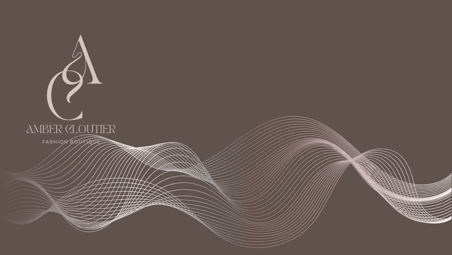 Customizable Elegant, feminine initials Facebook Cover Template for Canva - Small Business Branding, dusty brown