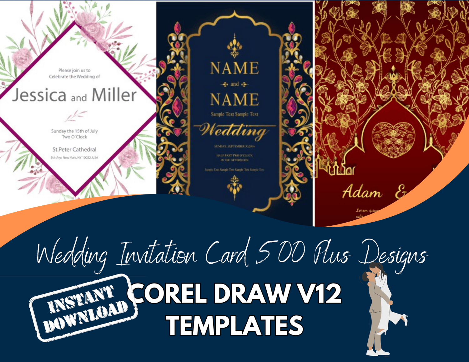 Diverse Choices: 500+ Wedding Invitation Templates - Instant Download