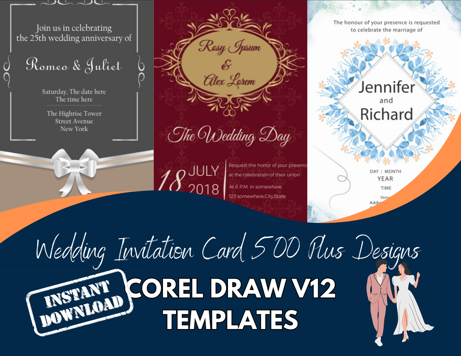 Timeless Elegance: Wedding Invitations 500+ Designs - Instant Download