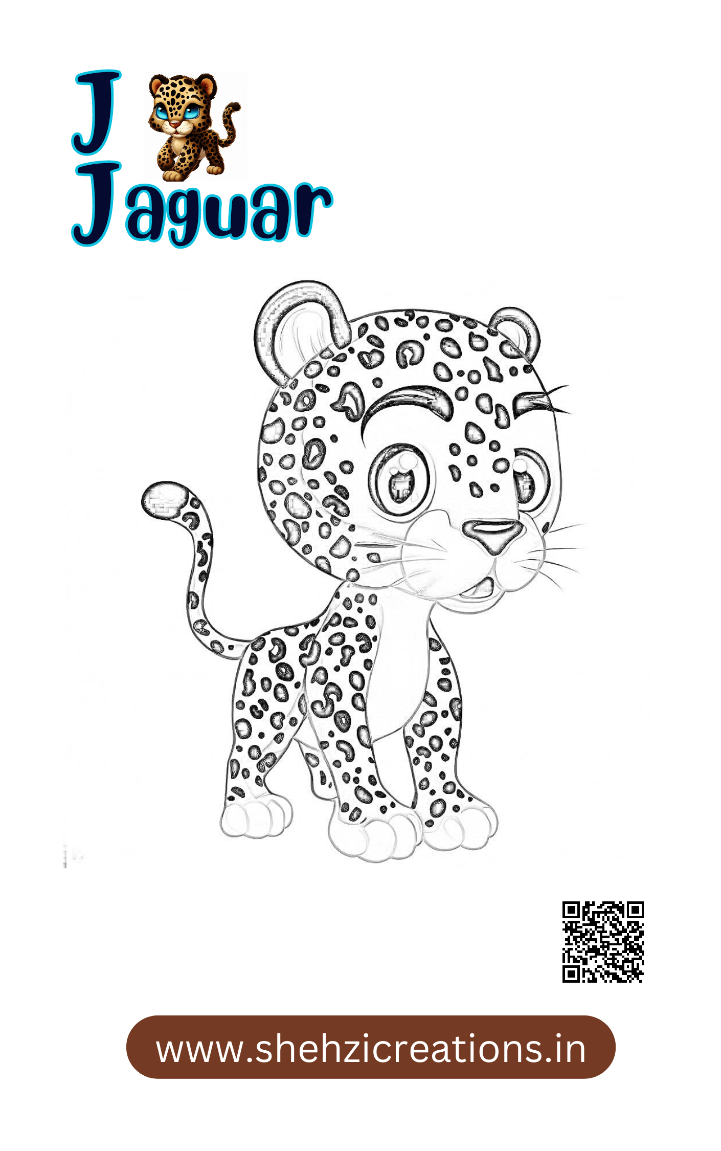 Artistic Safari: Children's Animal Coloring Book - Instant Download Collection