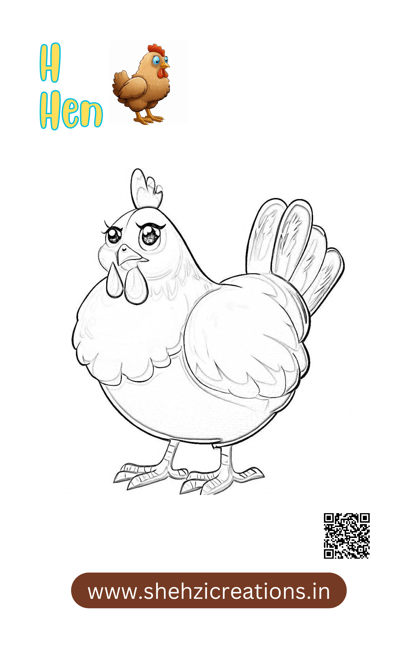 Colorful Creatures: Printable Children's Coloring Book - Instant Download