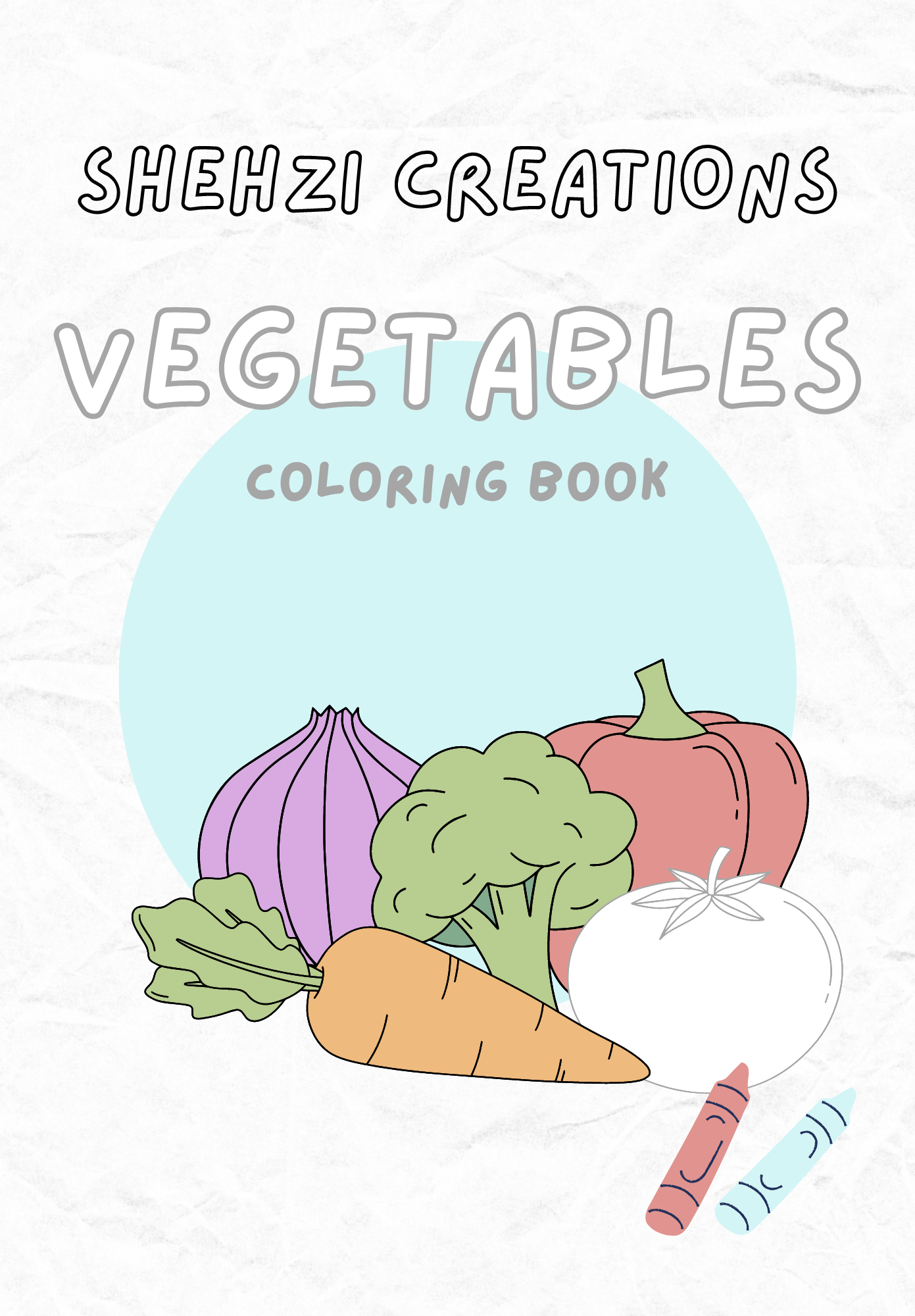 Veggie Delight: Fun and Creative Vegetable Coloring Book - Instant Download