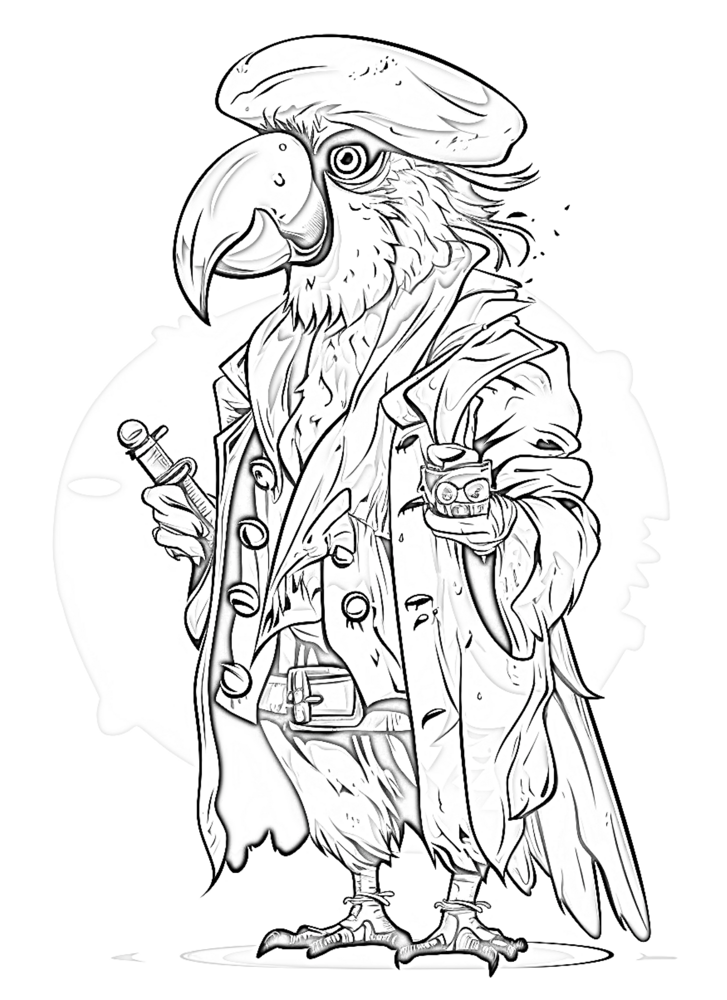 A Safari of Colors: Fun Animal Coloring Book - Instant Download