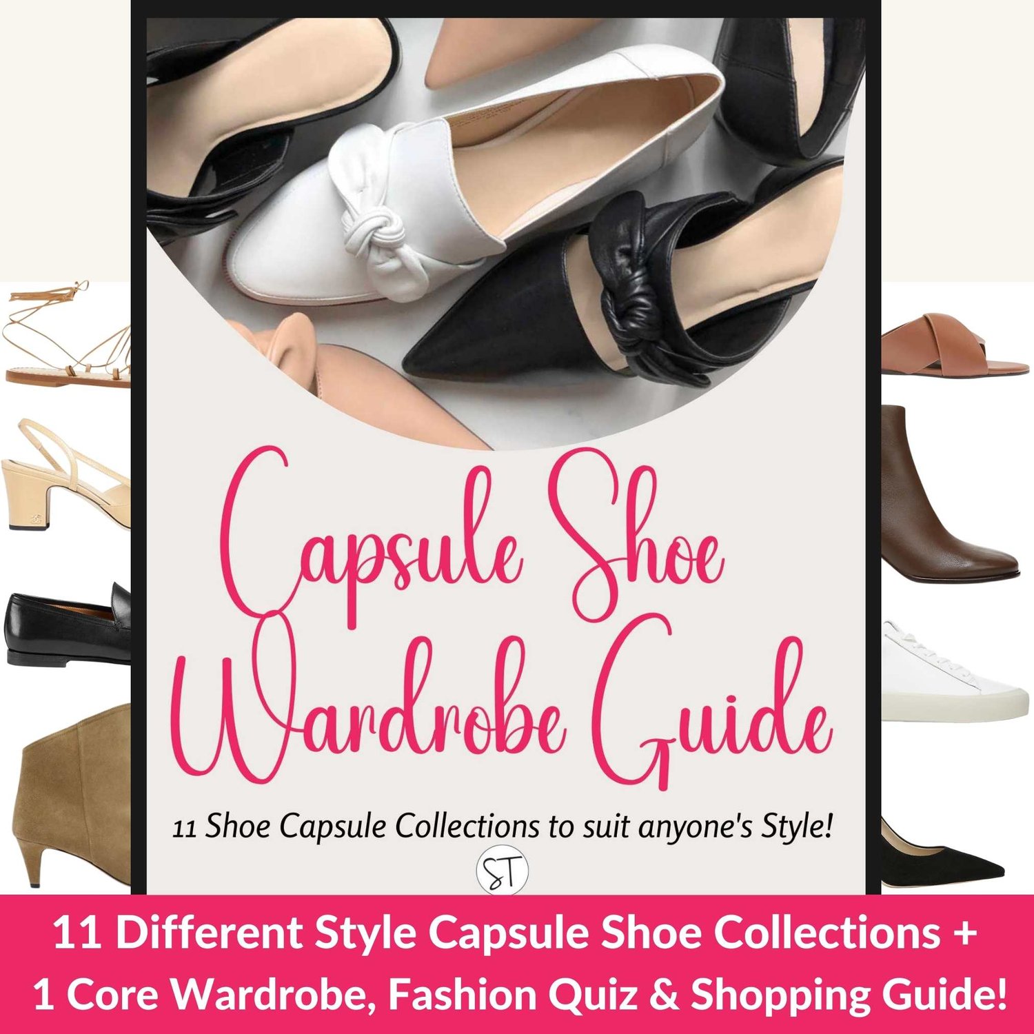 Capsule Shoe Wardrobe Guide - 11 Different 9-Item Shoe Capsule