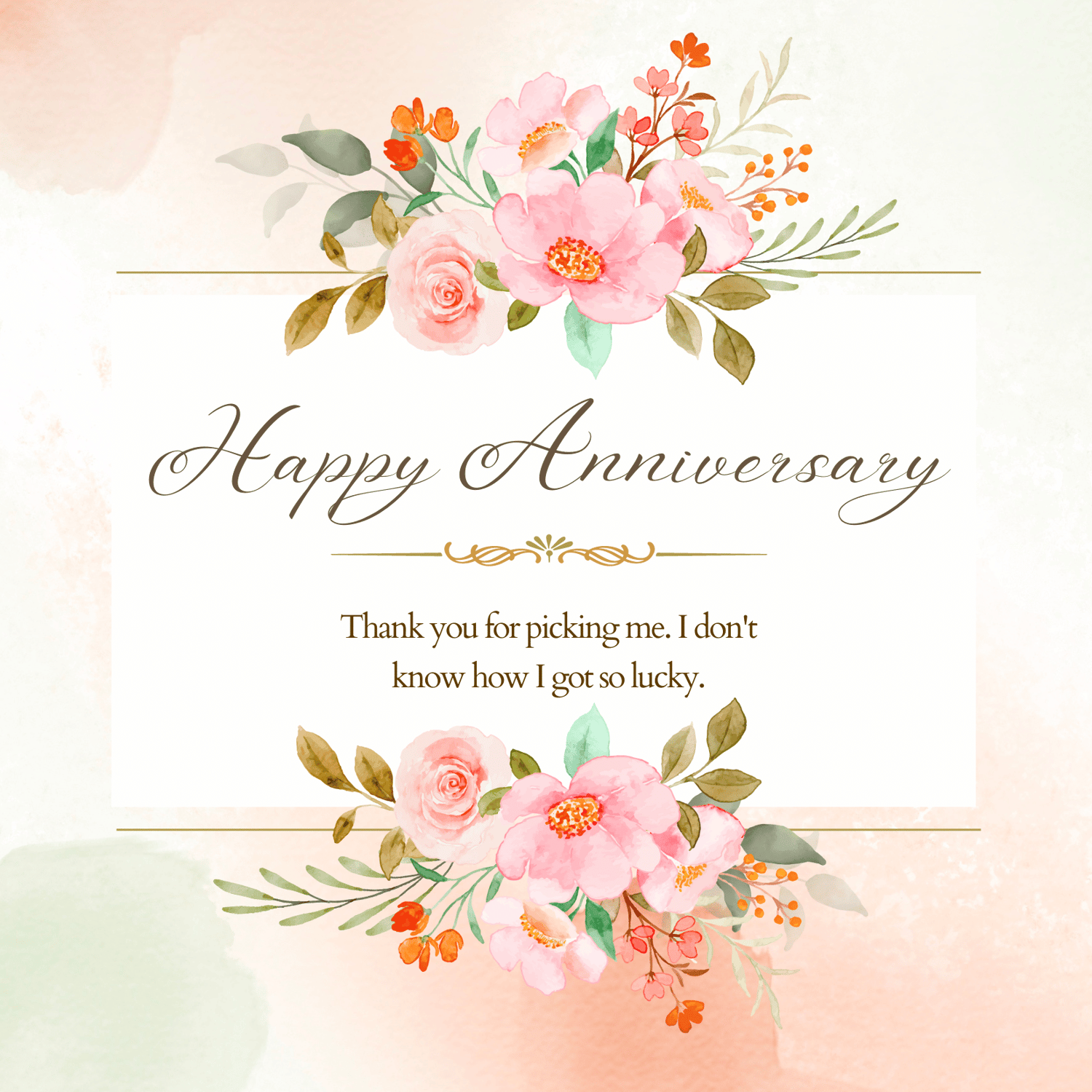 Soft Pink Floral Watercolor Invitation | Canva Template | Digital. Front design