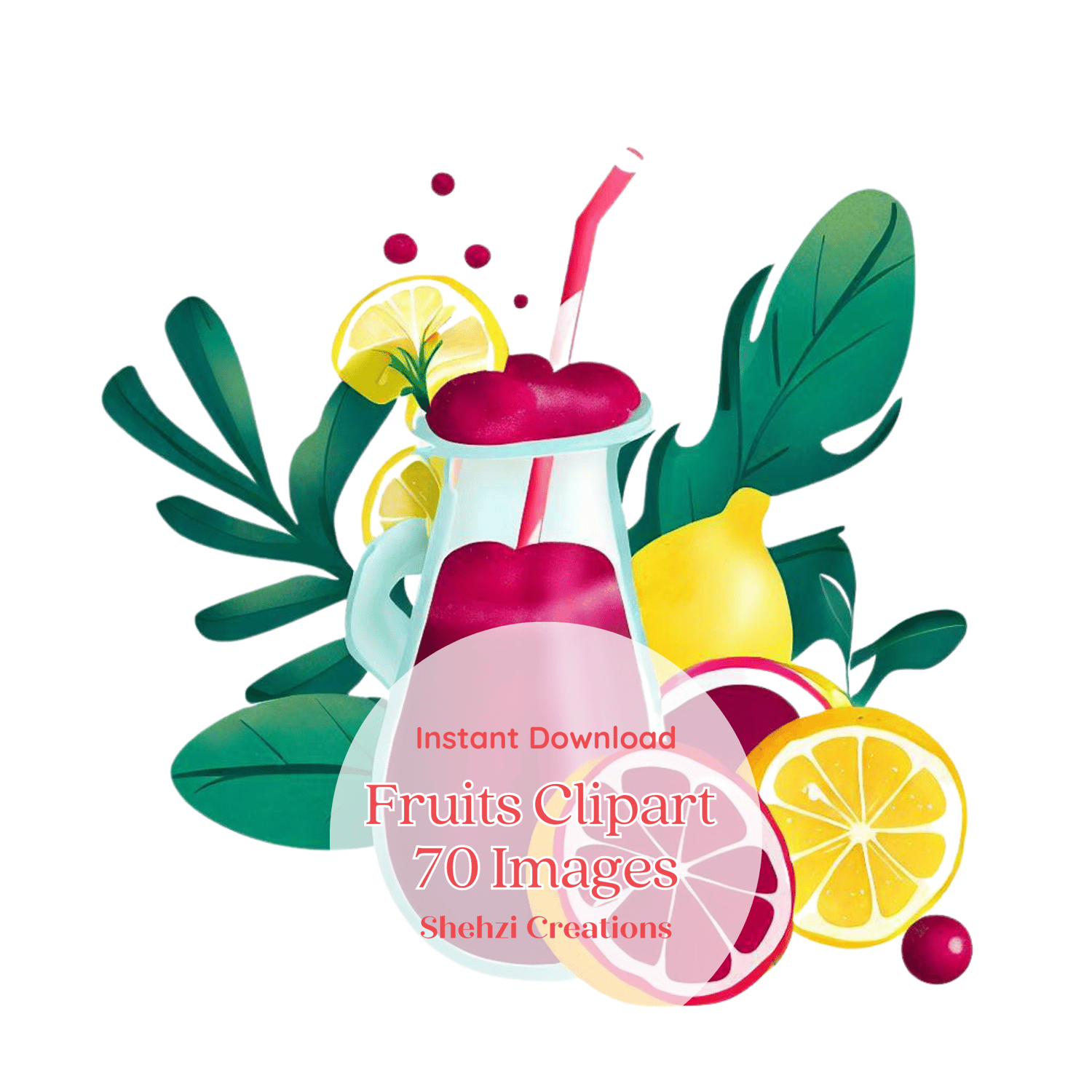 Embrace Nature's Bounty: Exquisite Fruits Clipart Collection