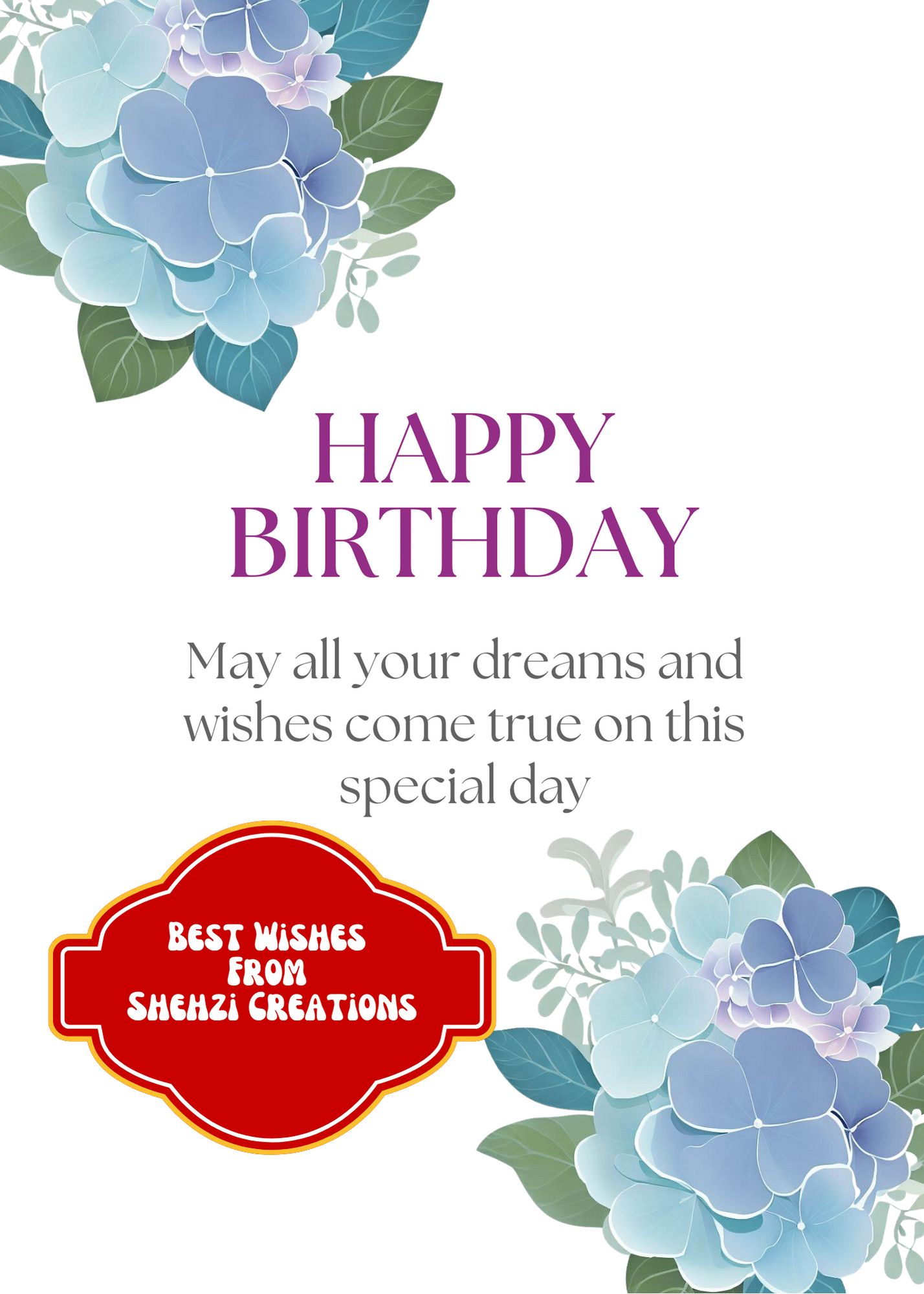Celebrate in Style: Premium Birthday Wishes Digital Cards with 20 Designs | Instant Download