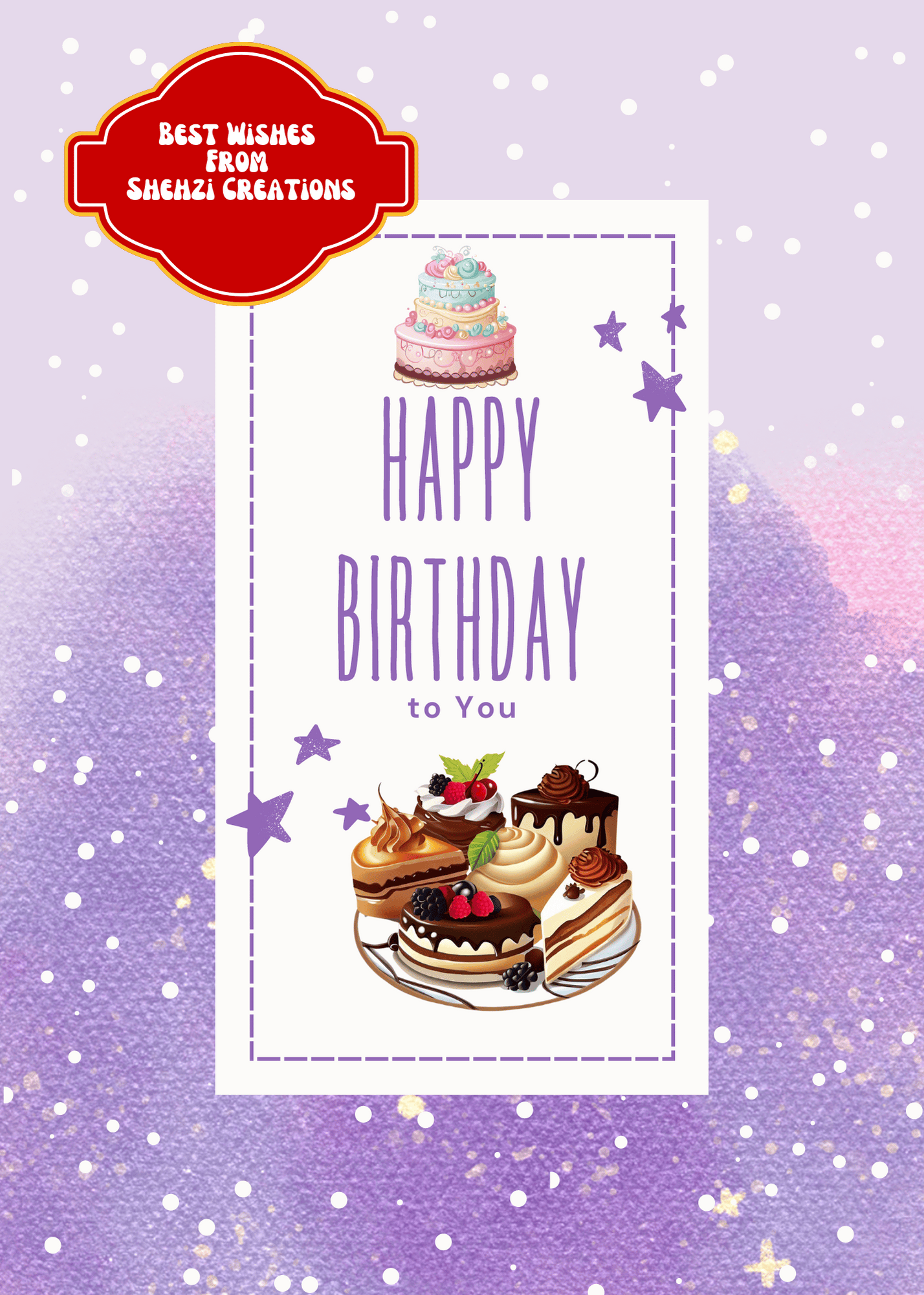 Enhance Your Greetings: Premium Birthday Wishes Digital Cards | 20 Designs | Canva Template