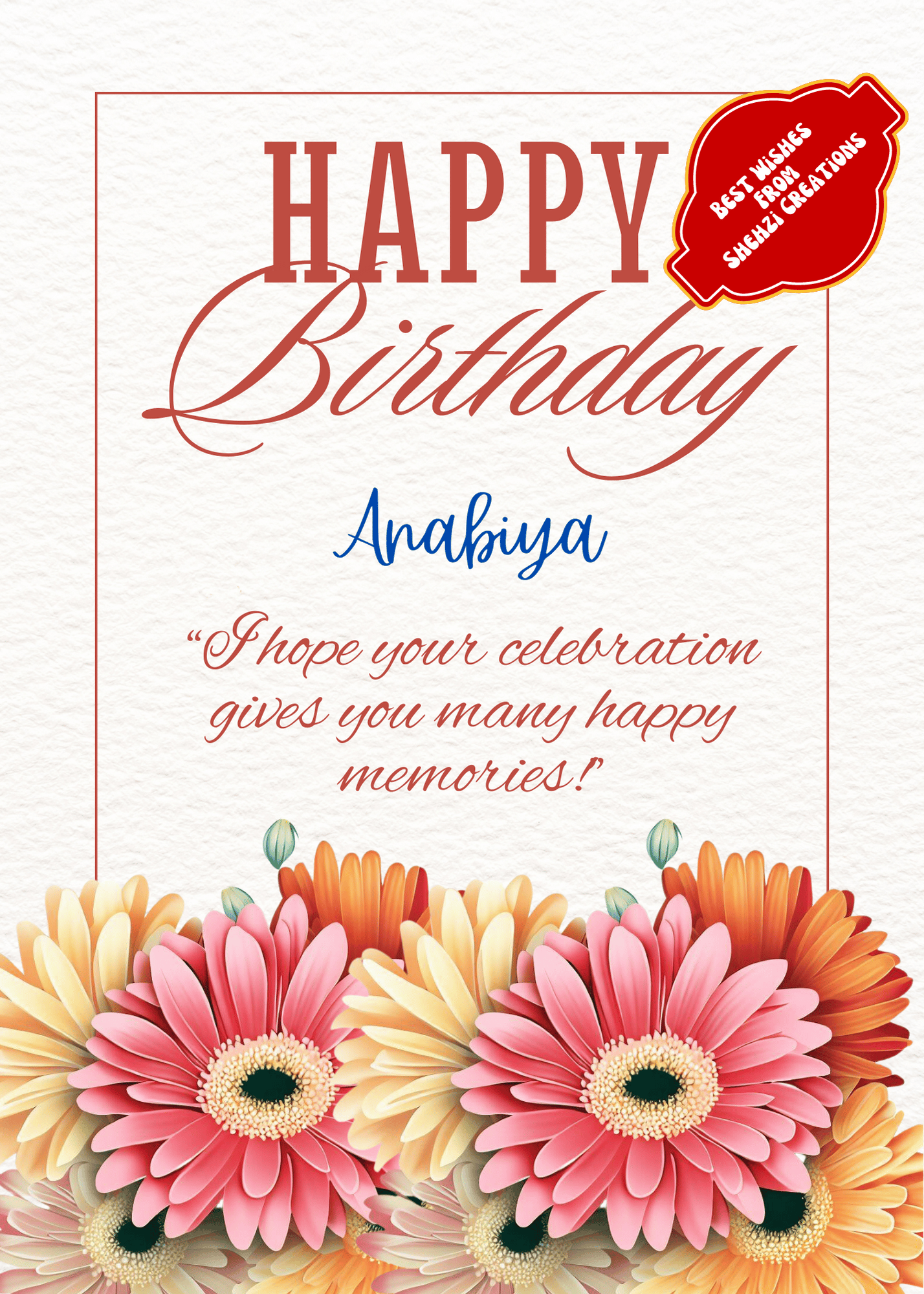 Premium Birthday Wishes Digital Cards: Instant Download 20 Designs with Canva Template