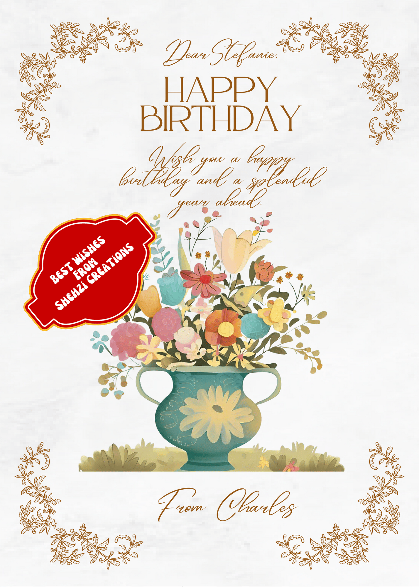 Premium Birthday Wishes Digital Cards: Instant Download 20 Designs with Canva Template