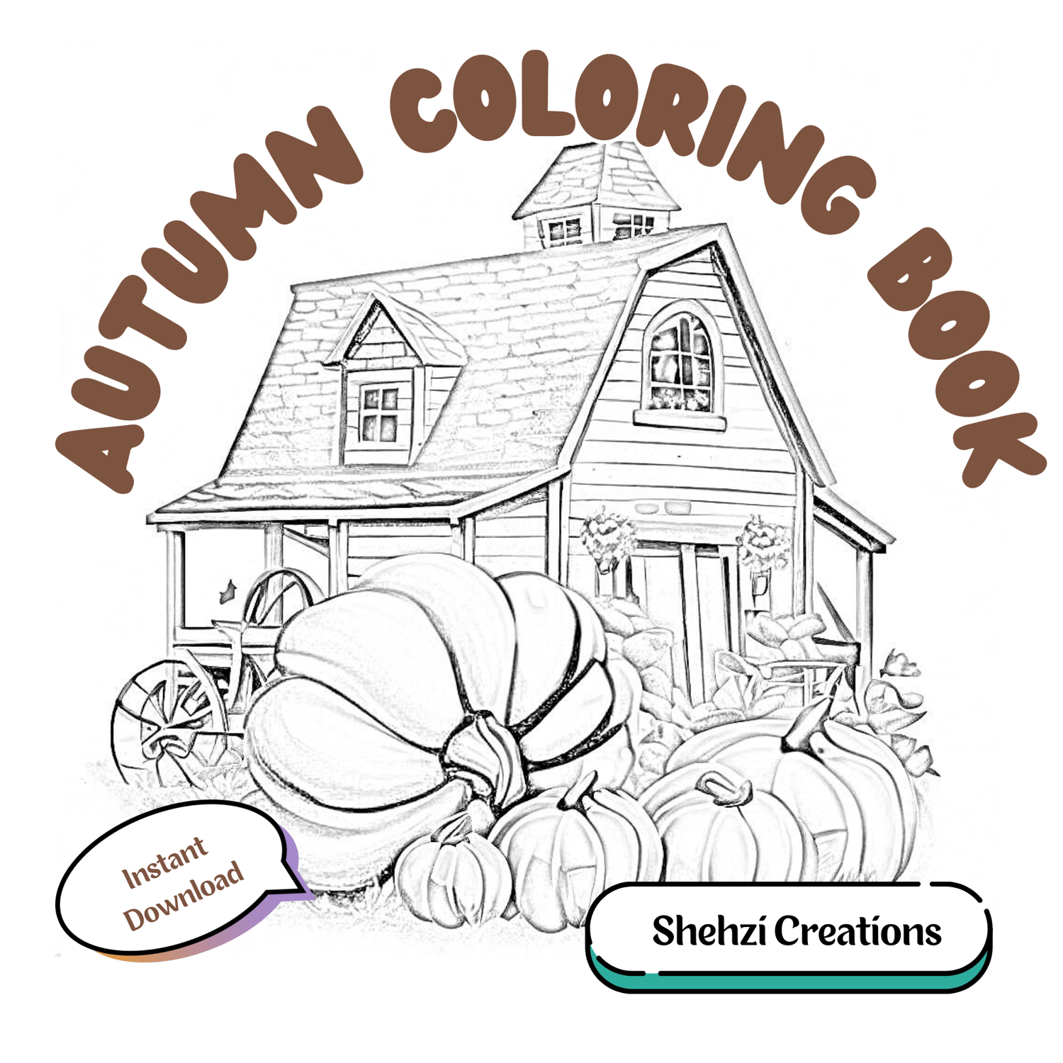 Optimize Your Art: Cozy Fall Farmhouse and Autumn Treats Clipart Set | Instant Download