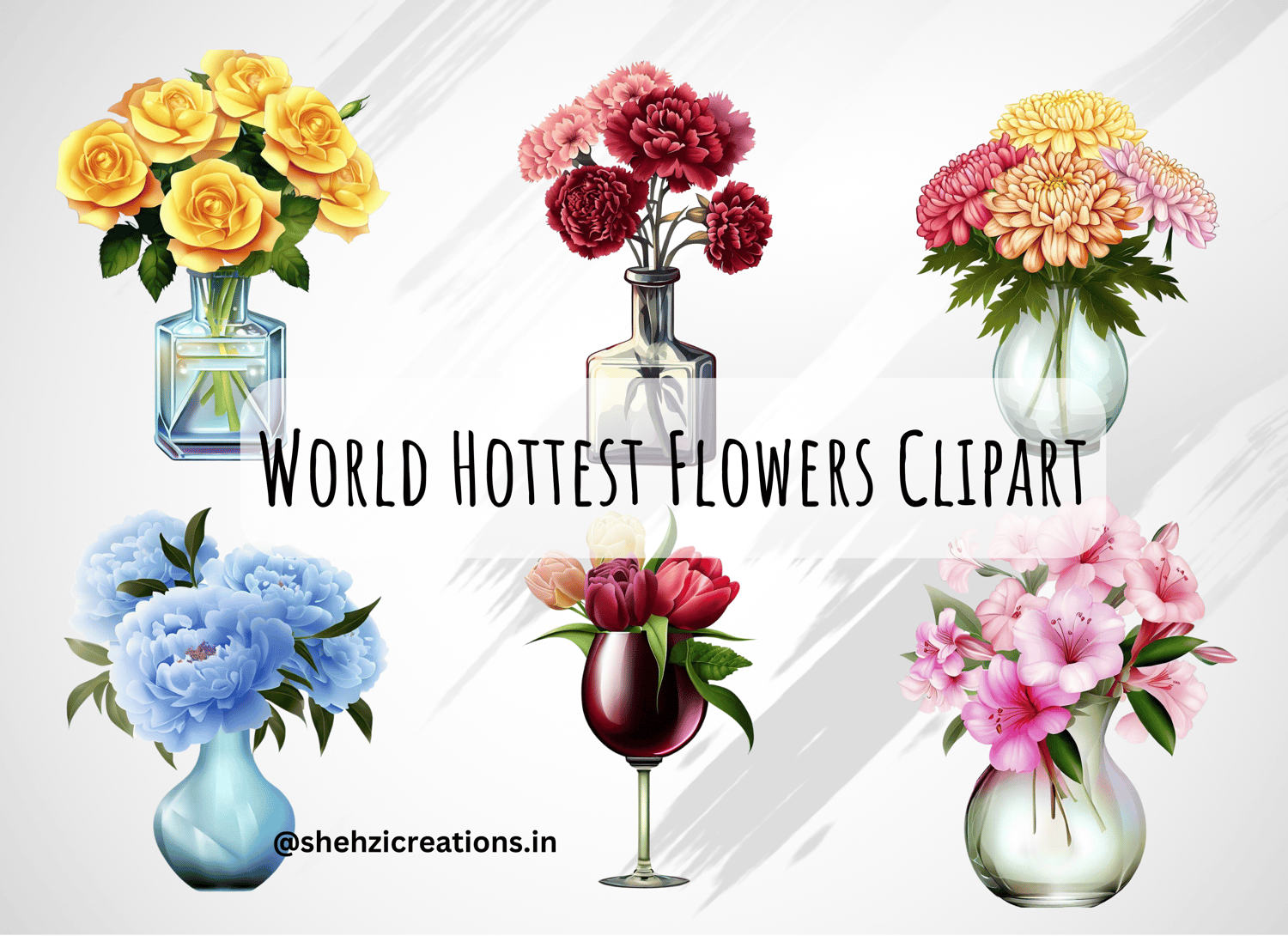 Explore Floral Beauty: Highly Requested Top 24 Flowers Clipart Illustrations