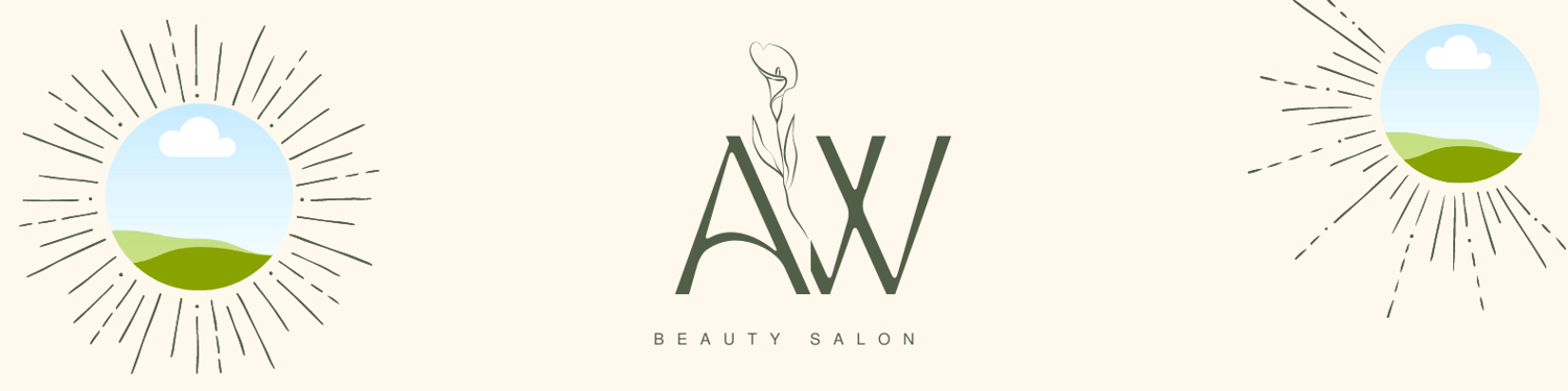 Customizable Feminine initials with a line-drawn flower LinkedIn Background Template for Canva - Small Business Branding, beige