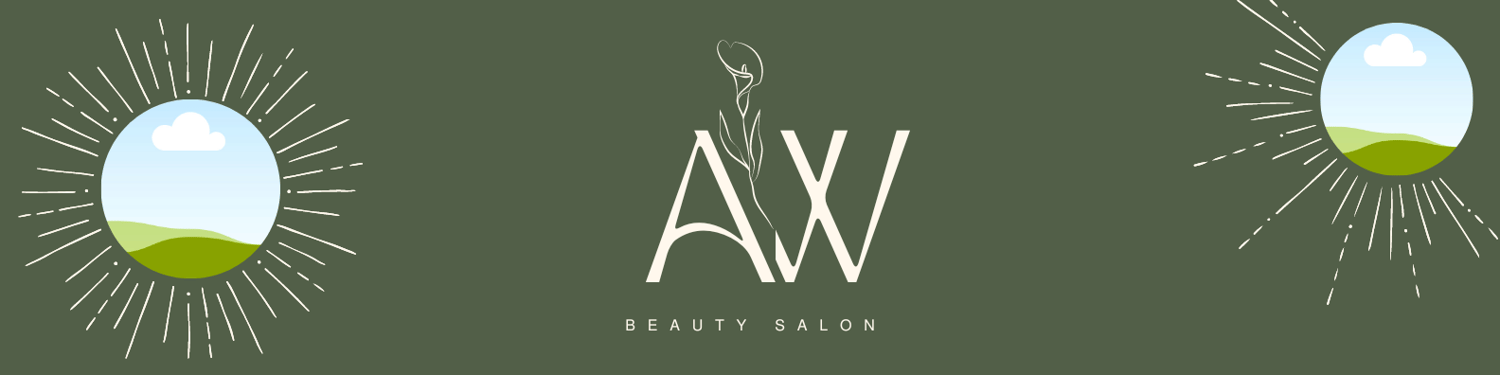 Customizable Feminine initials with a line-drawn flower LinkedIn Background Template for Canva - Small Business Branding, olive green