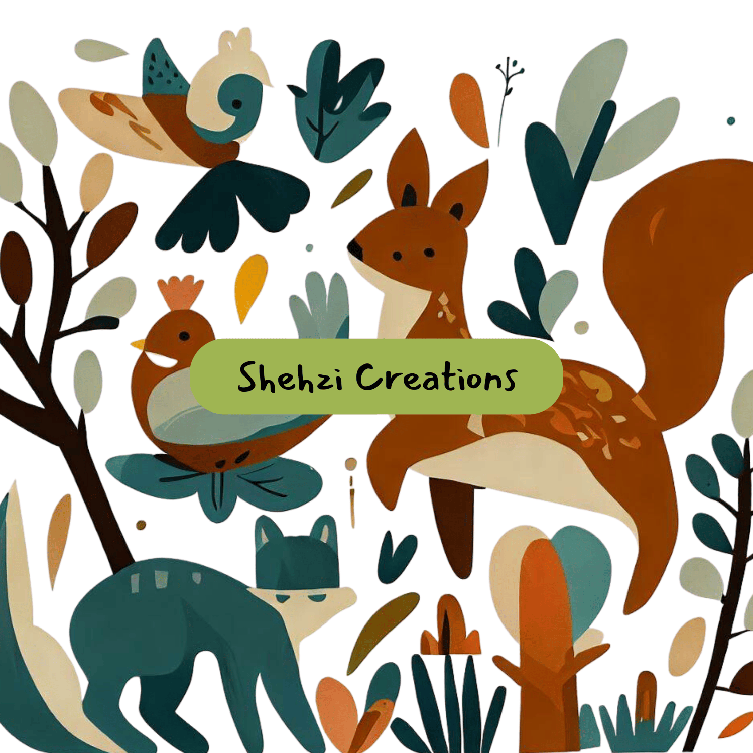 Captivating Design: Woodland Animals Clipart Collection with 25 Cute Creatures