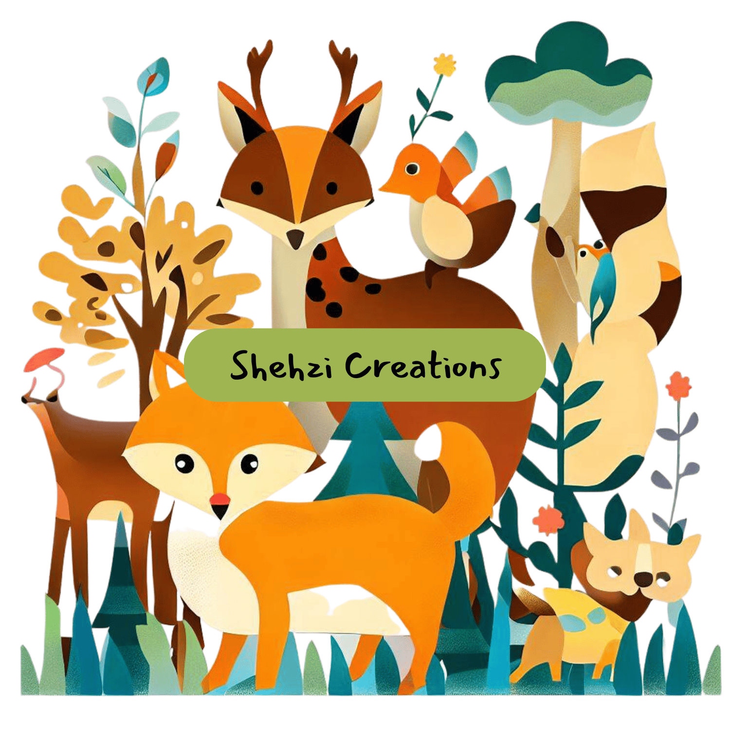 Empower Adorable Designs: Woodland Animals Clipart for Home Decor