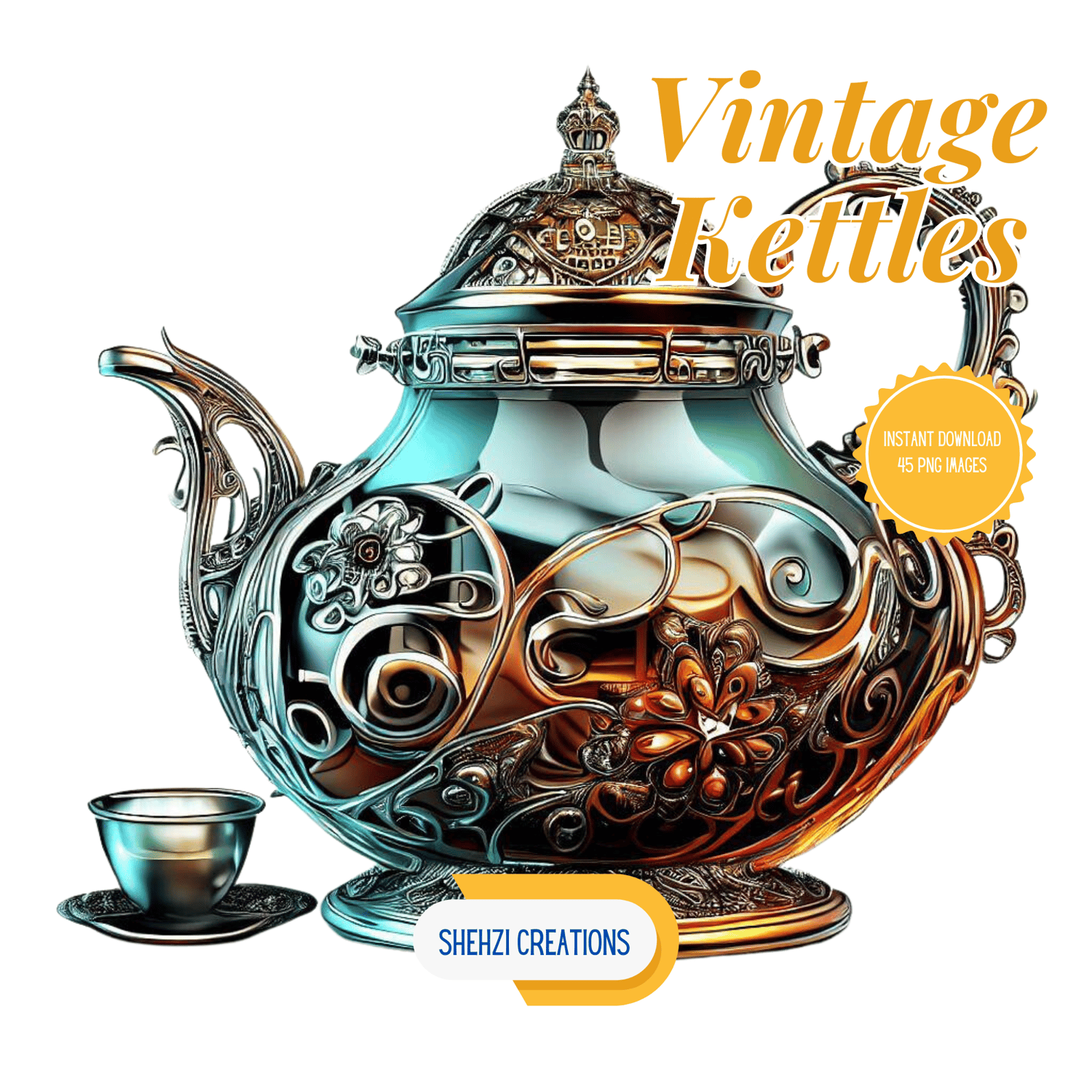 Captivating Design: World Best Kettles Designs Clipart Collection