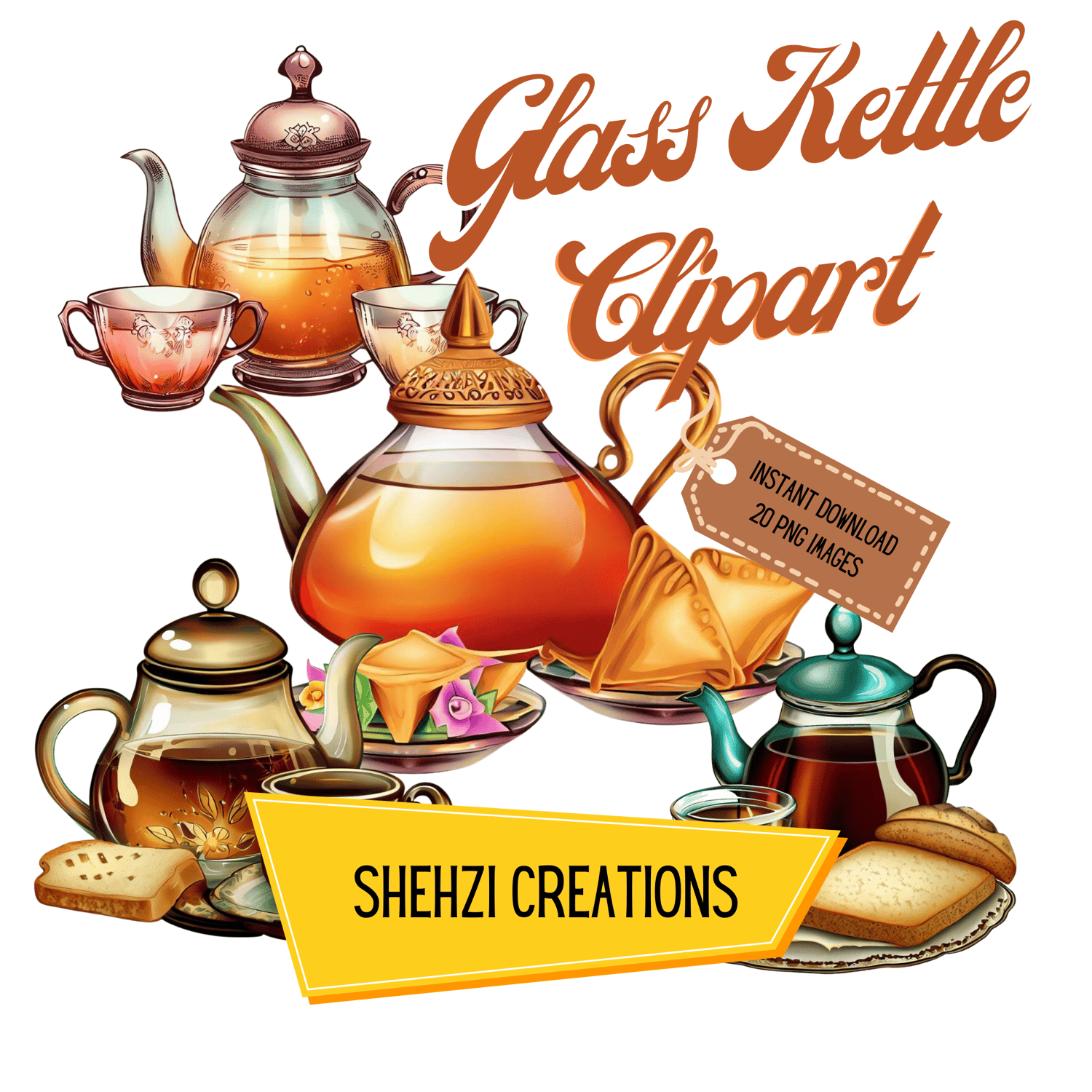 Unlock Creativity: 20 Elegant Glass Kettle Clipart Images for Graphics