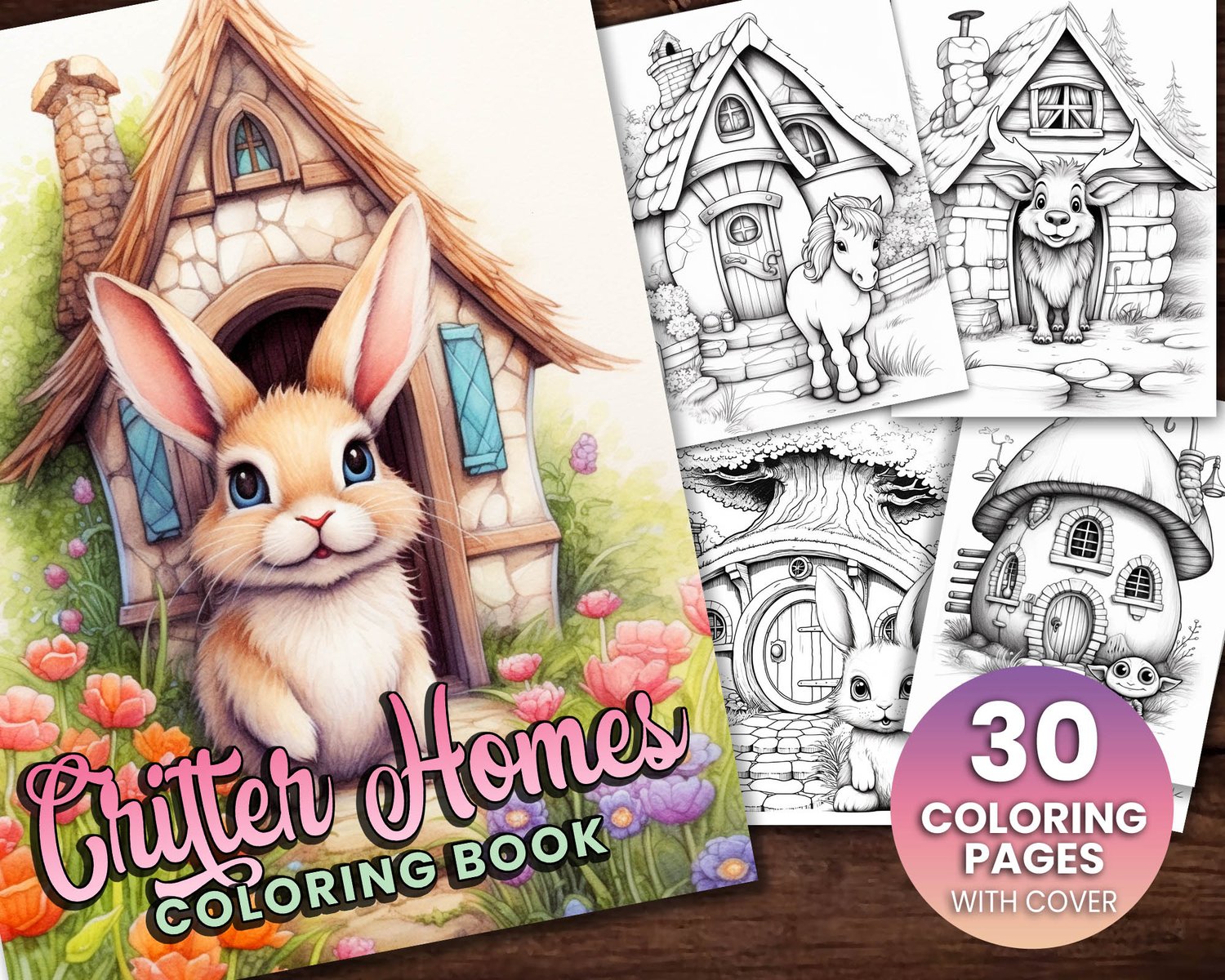 Cute Unicorn Coloring Book Vol. 1, 25 Coloring Pages