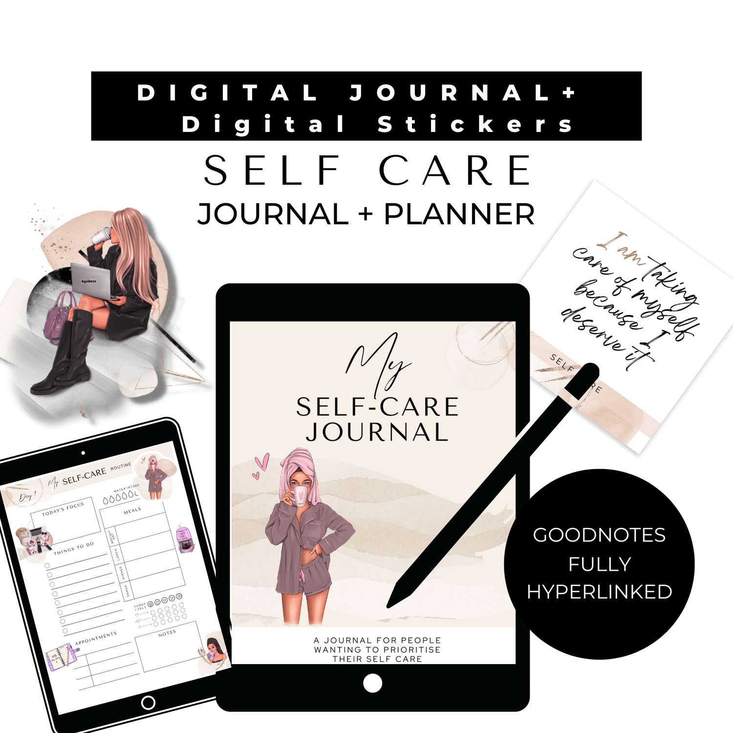 The spiritual self-care journal: healing journal prompts, positive  affirmations journaling, what to put in a self-care journal, self-help  journal