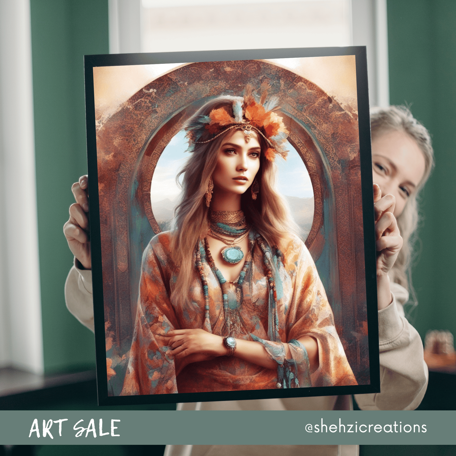 Empower Bohemian Aesthetics: Capturing Bohemian Beauty Digital Art