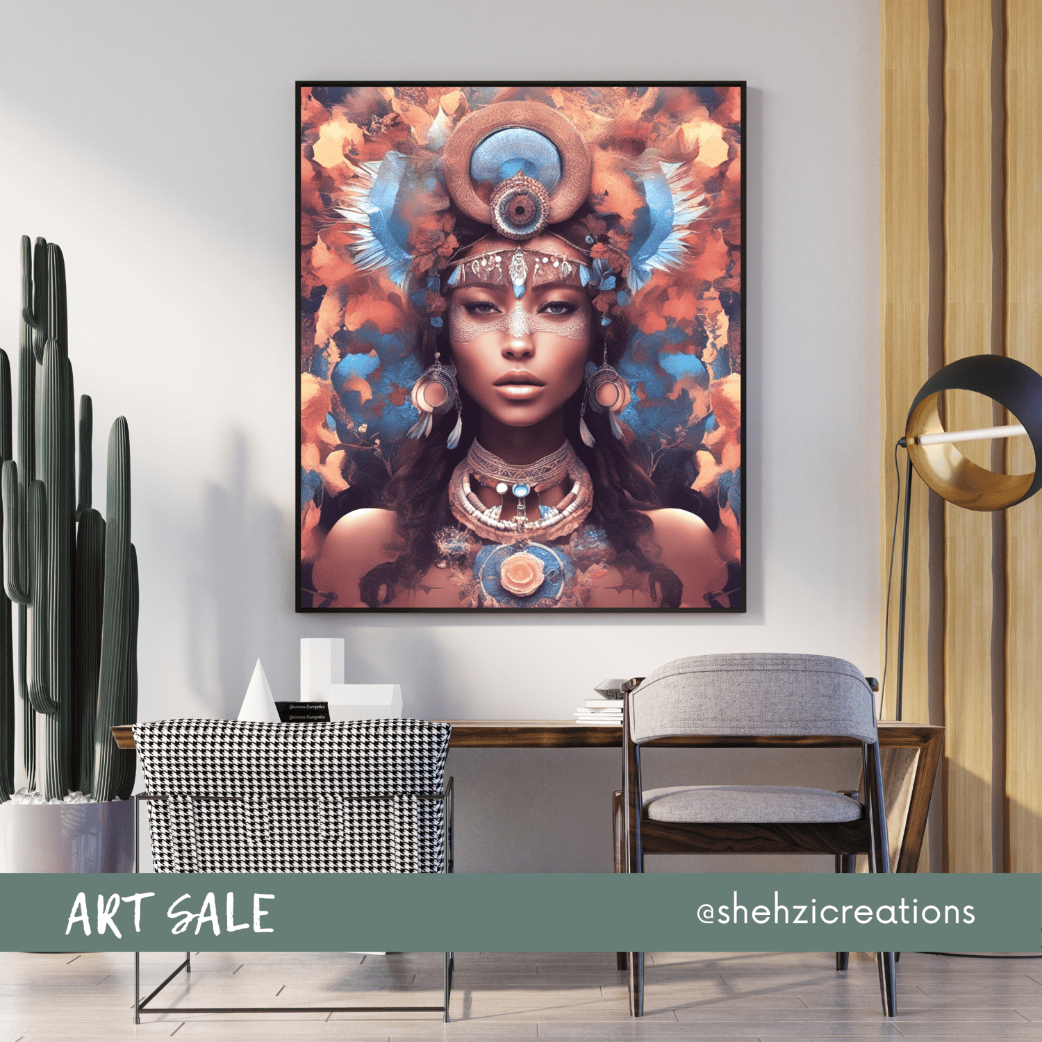 Captivating Design: Capturing Bohemian Beauty Digital Art Collection
